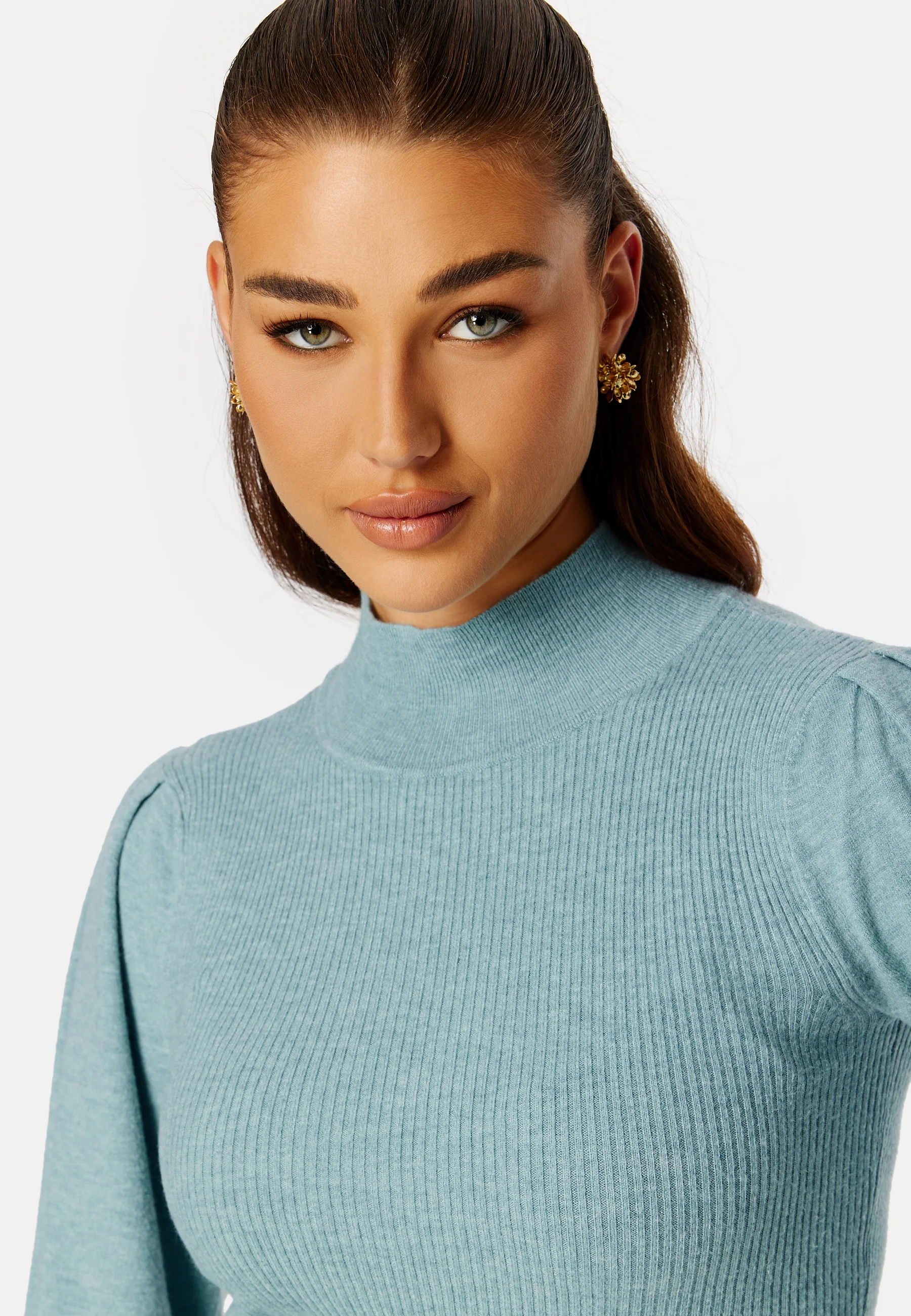 Luciana L/S High Neck Knit Dress - Image 4