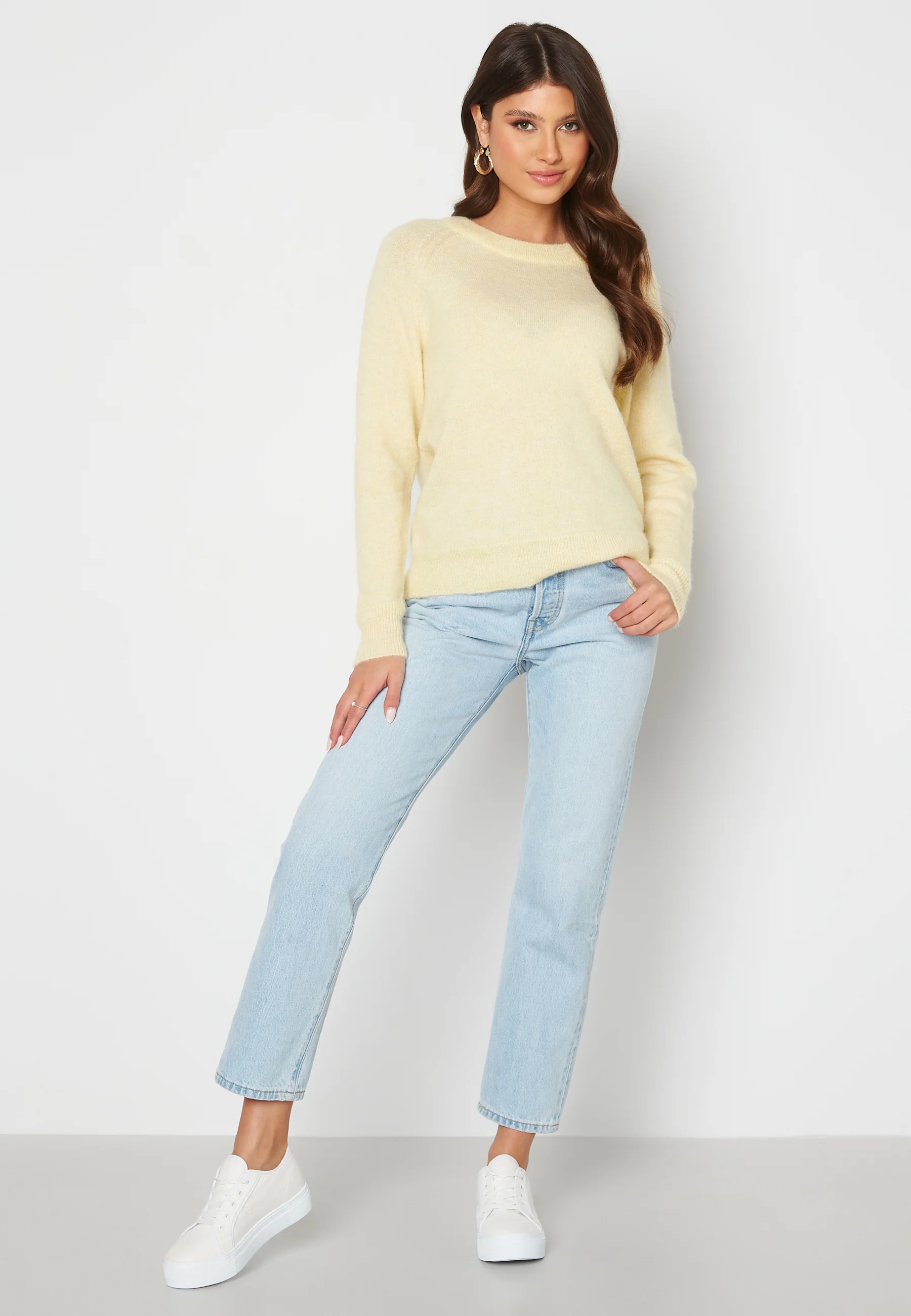Lulu LS Knit O-Neck - Image 2