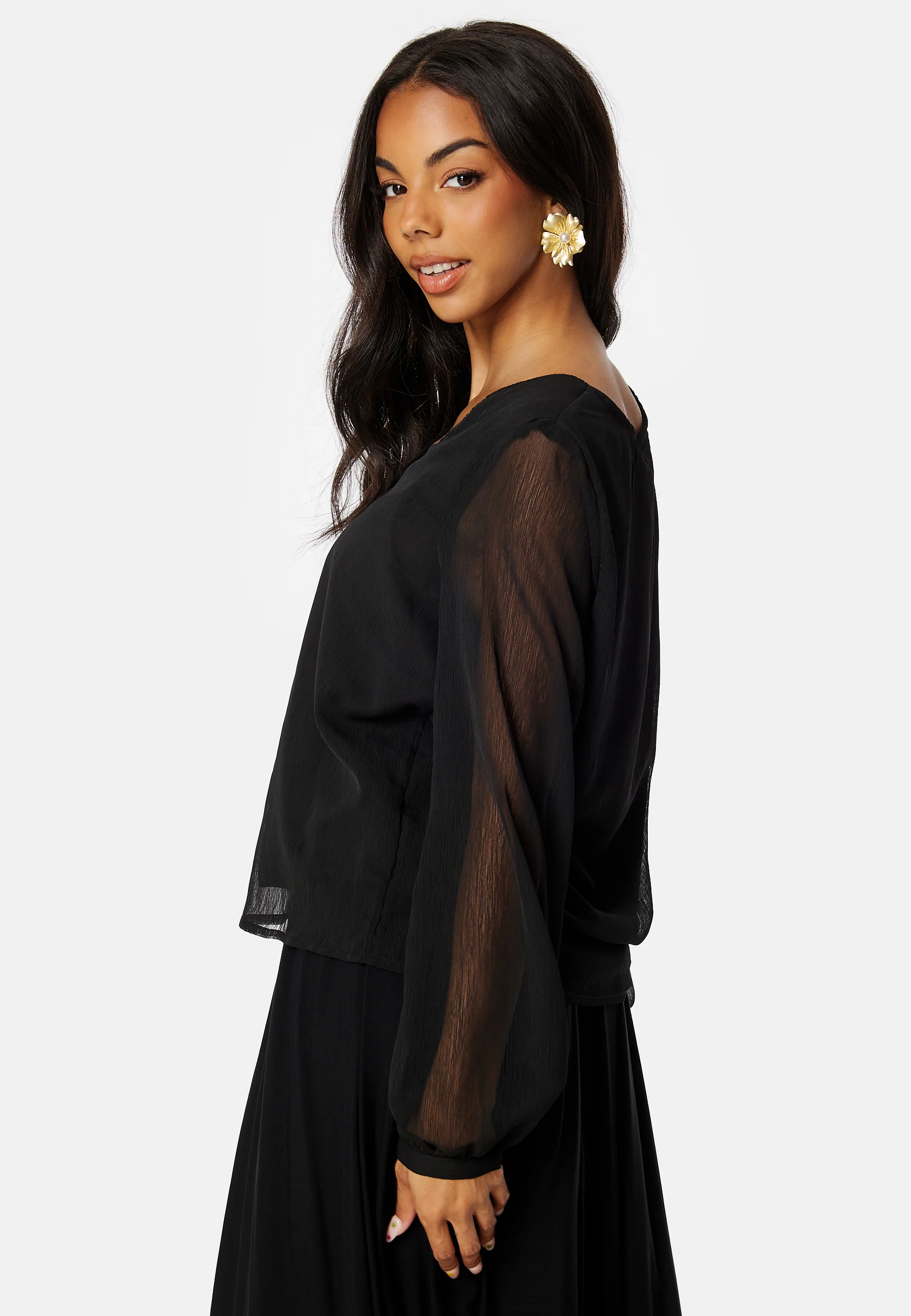 Luna L/S V-Neck Top - Image 3
