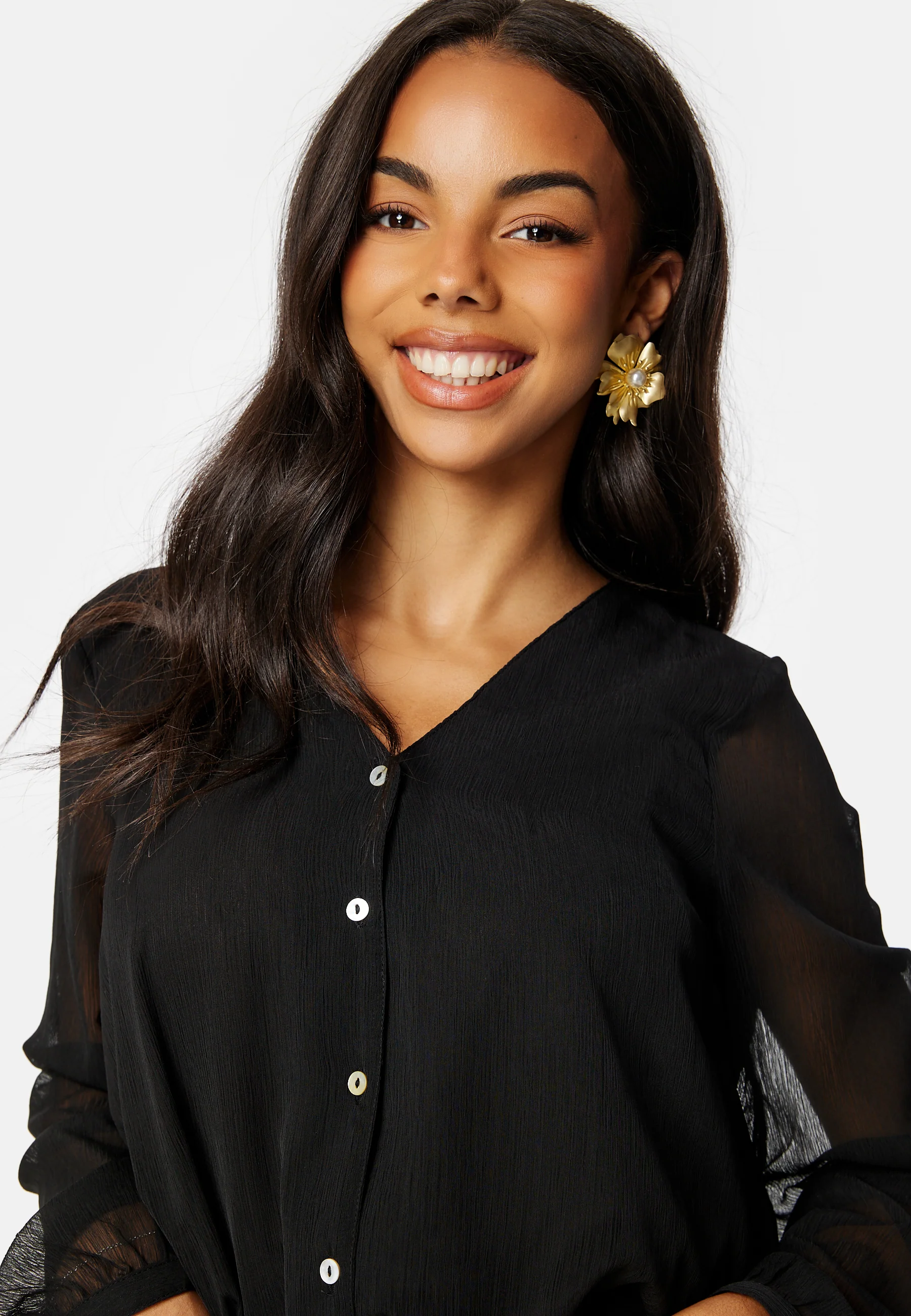 Luna L/S V-Neck Top - Image 4