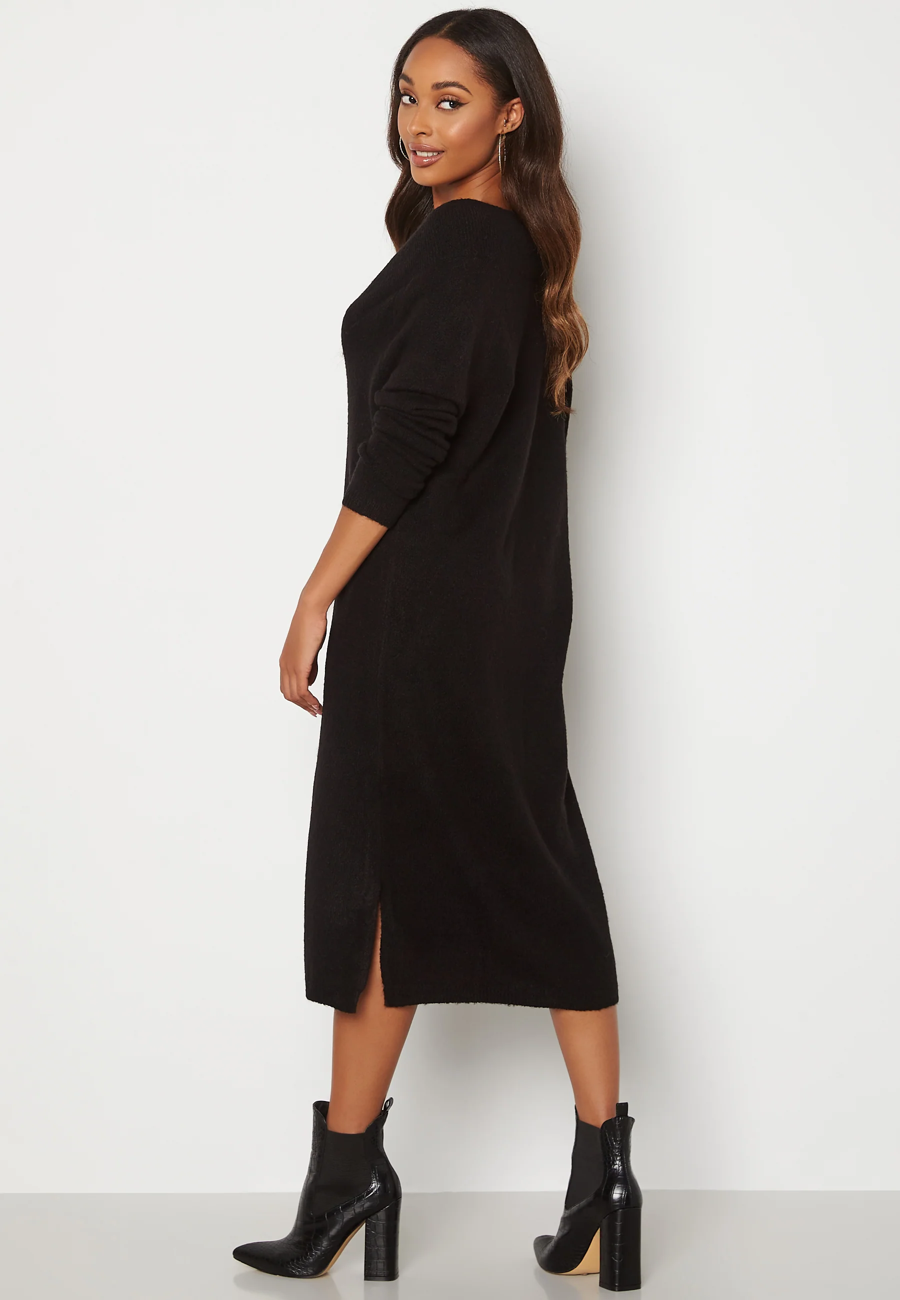 Madelia V-Neck L/S Knit Dress - Image 4
