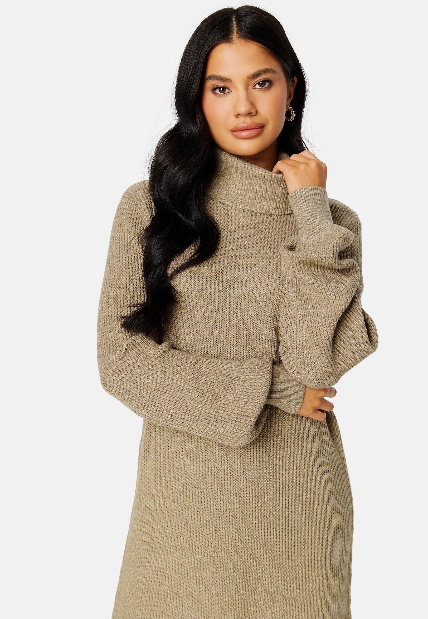Malena L/S Rollneck Dress - Image 3