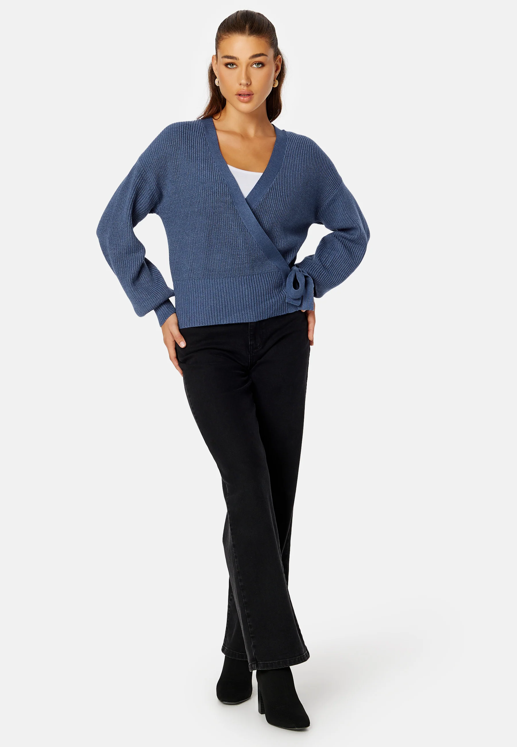 Malena L/S Wrap Cardigan - Image 2