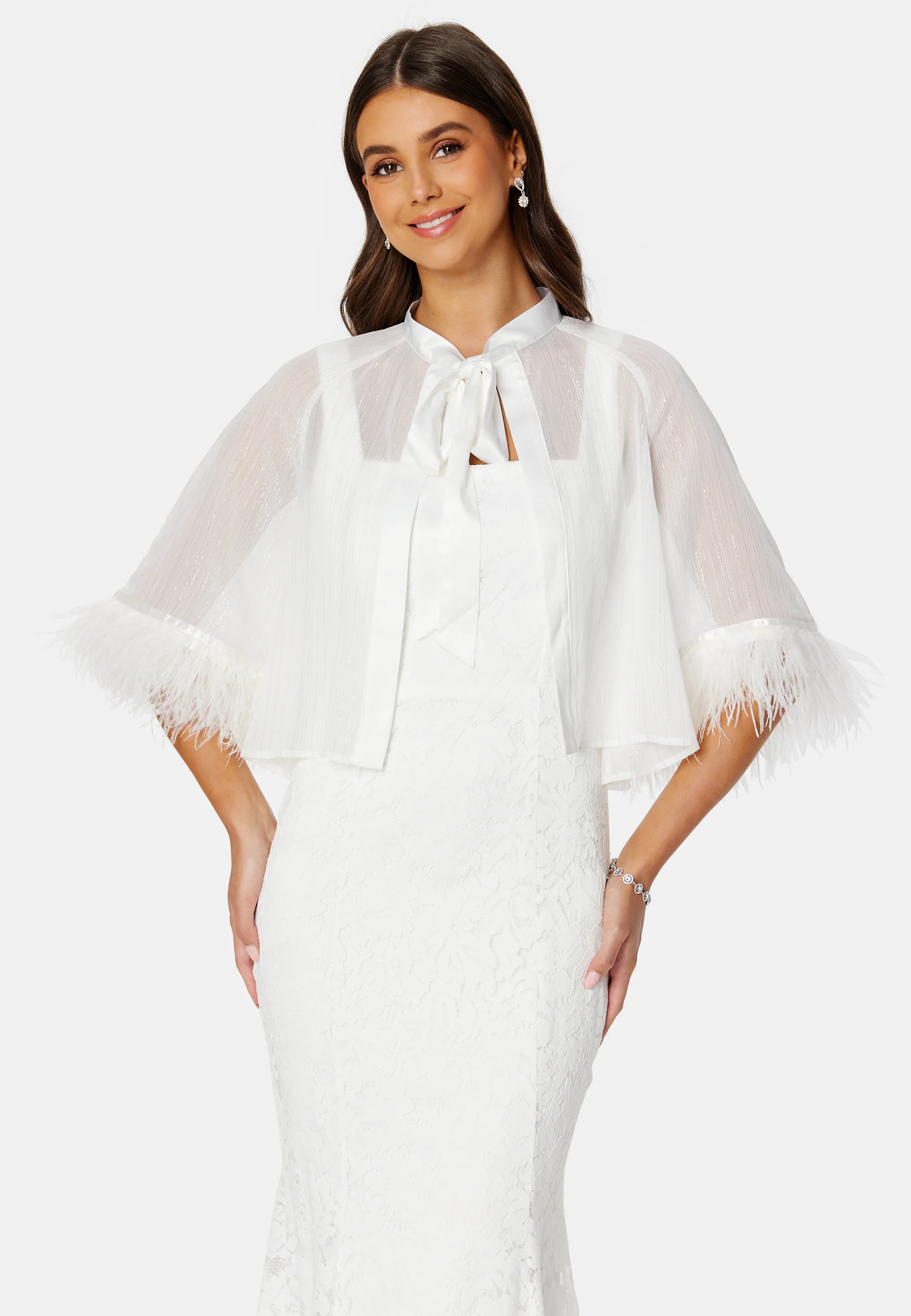 Marilyn Faux Feather Cover up - Image 2