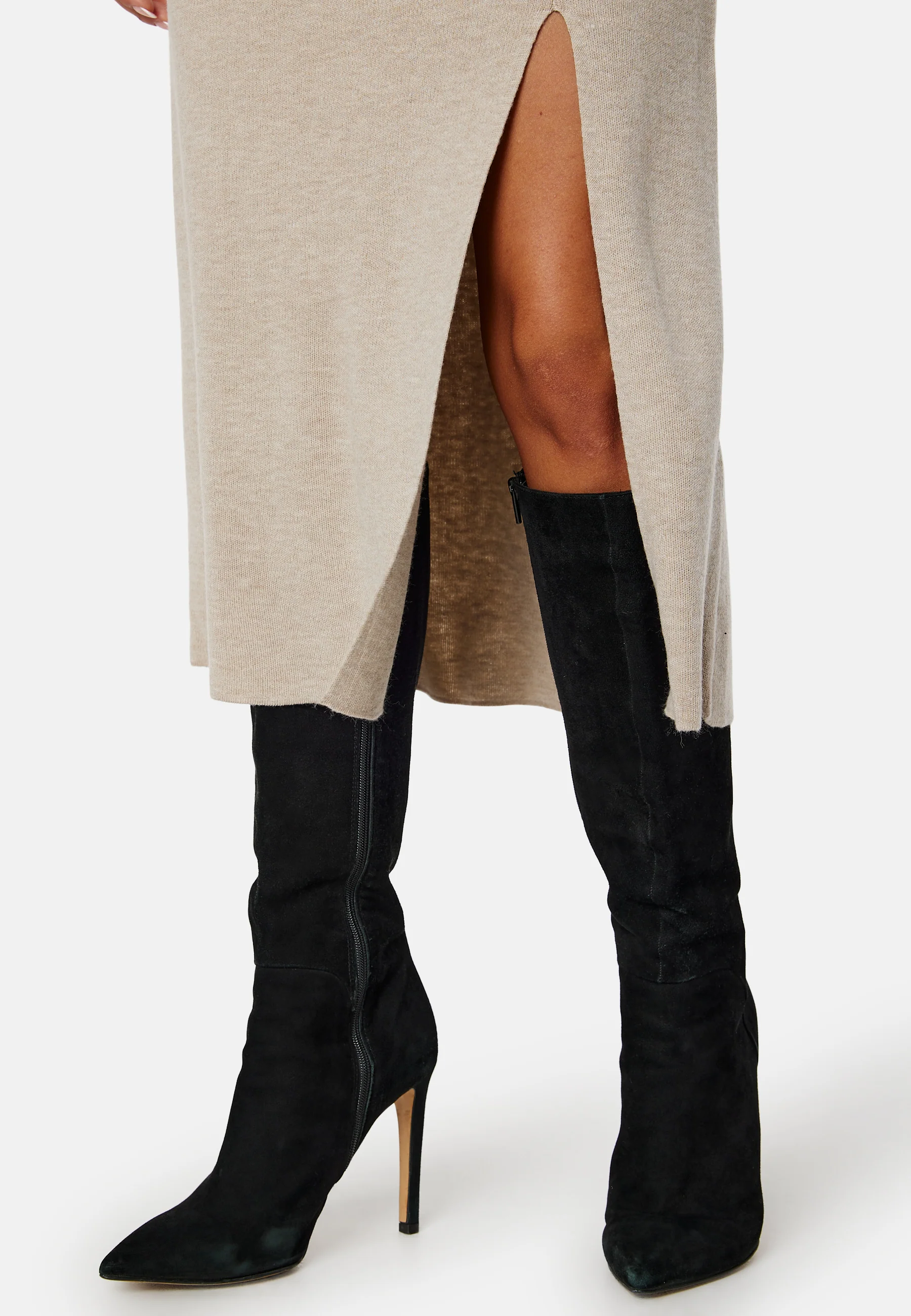 Marla L/S Collar Long Knit Dress - Image 4
