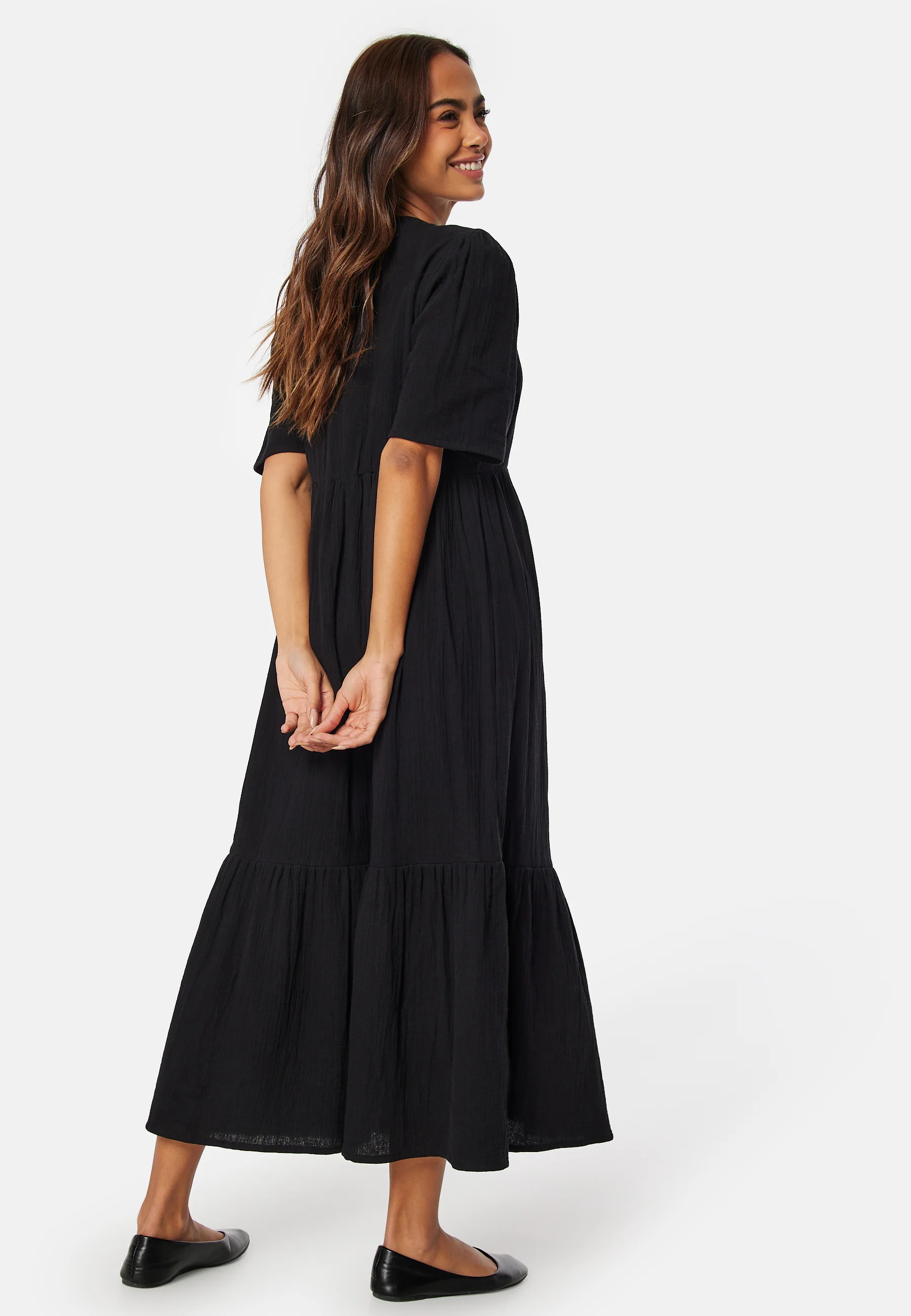 Maxi Cotton Gauze Dress - Image 3