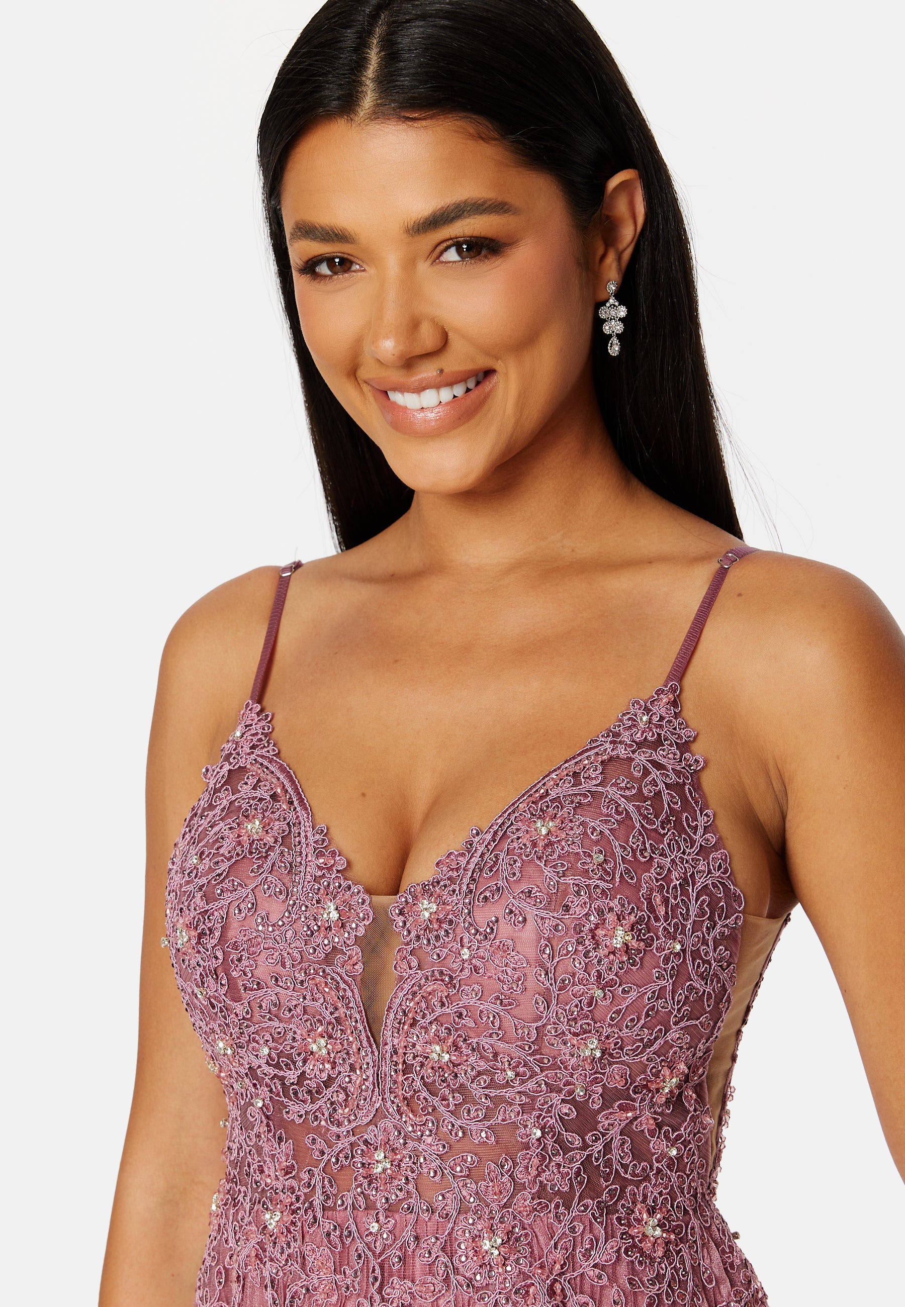 Maxi Glitter Plisse Dress - Image 5