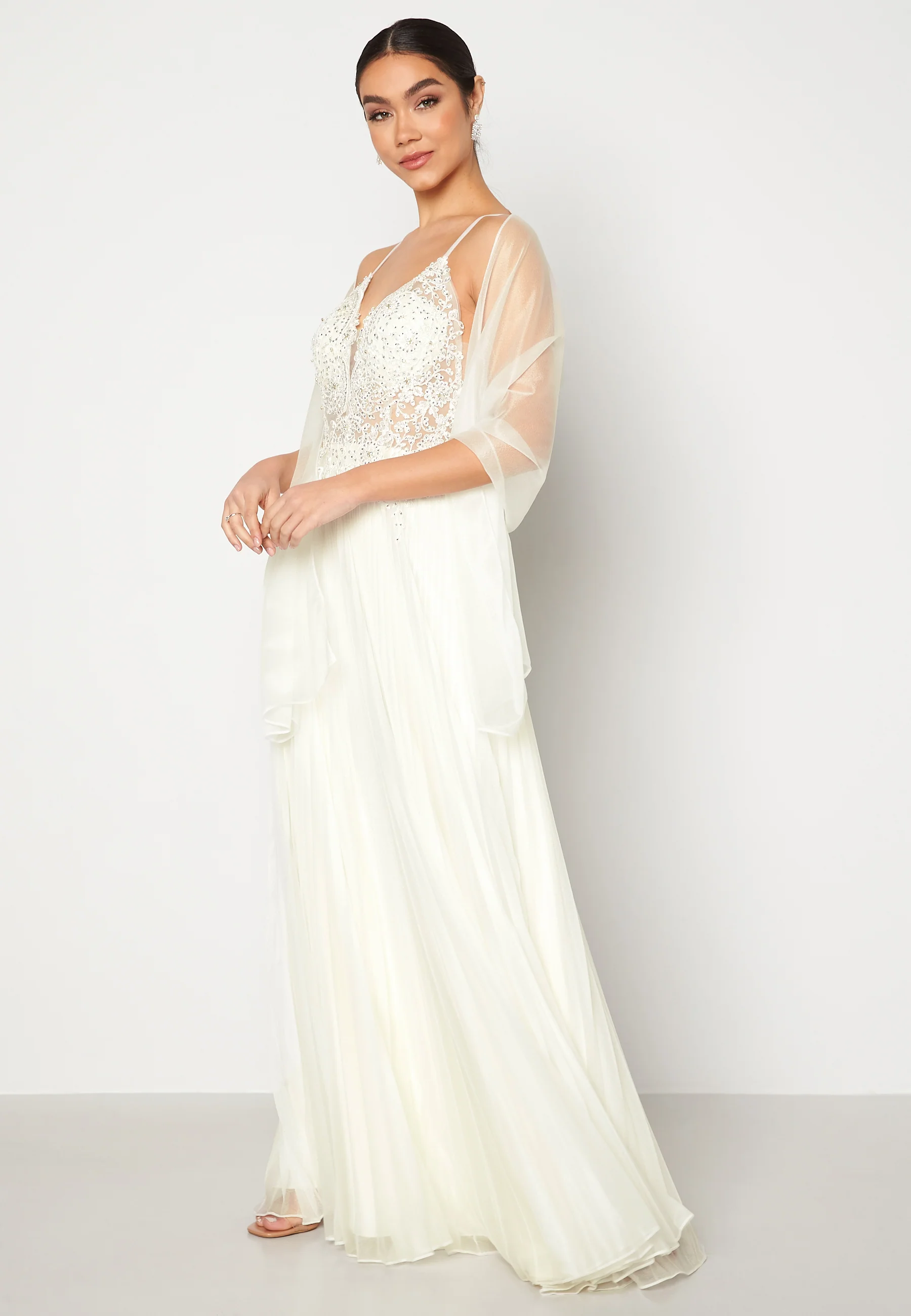 Maxi Glitter Plisse Dress - Image 6