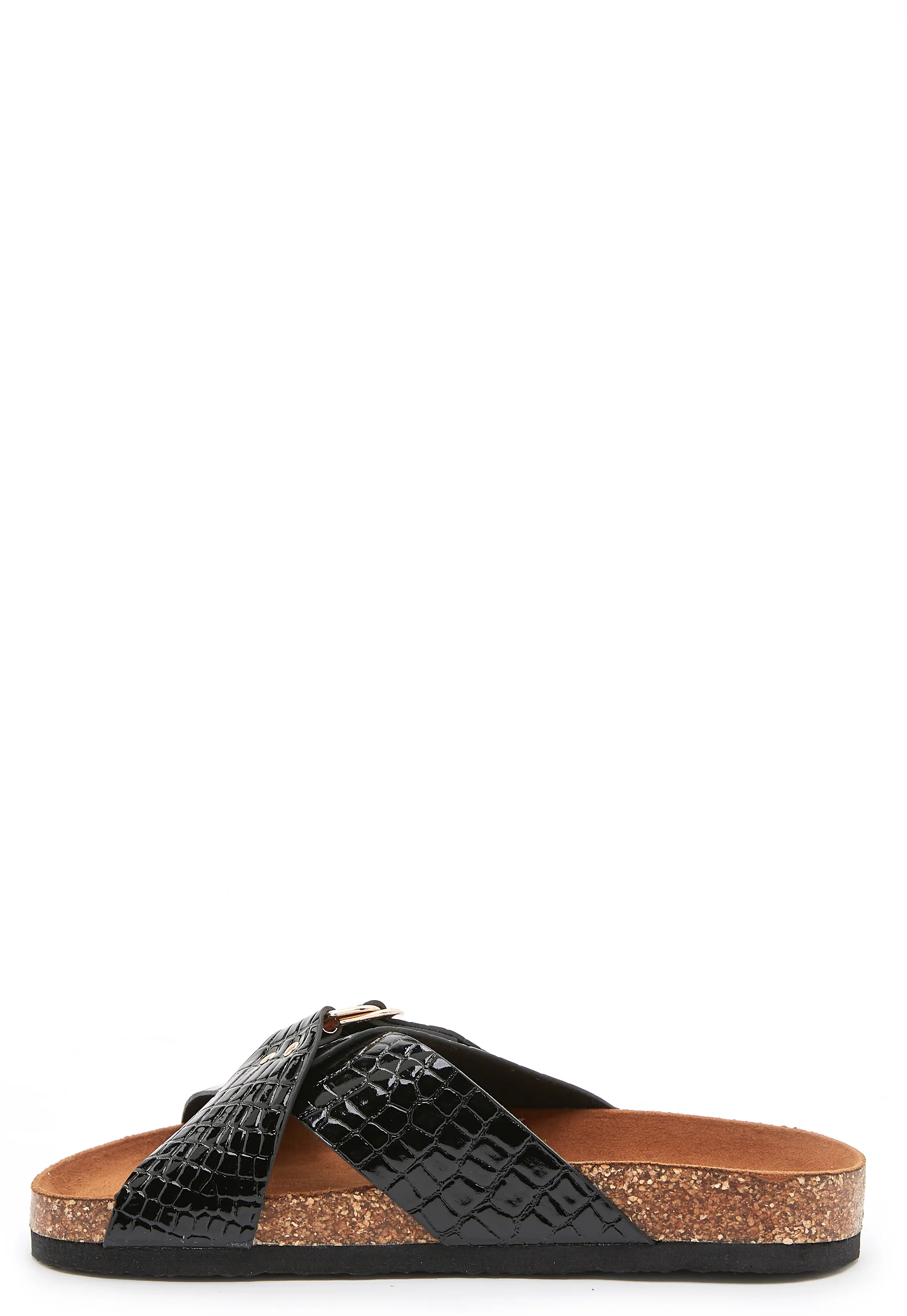 Maxi PU Croc Crossover Sandal - Image 3