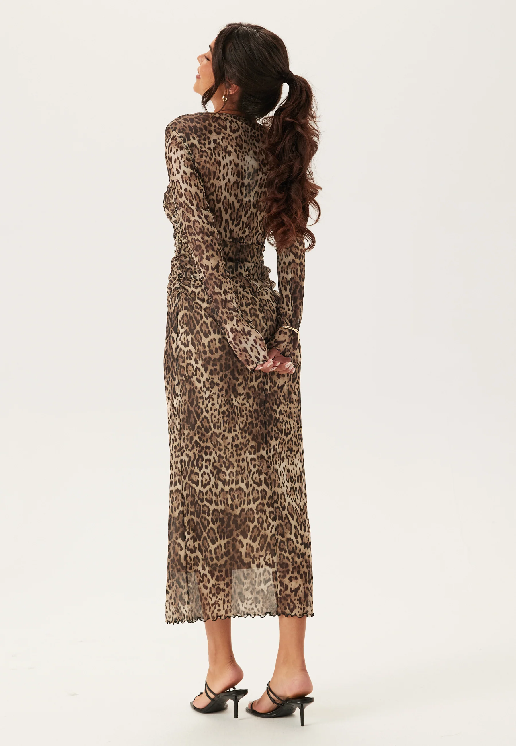 Mesh Ruched Ankle Dress - Image 3