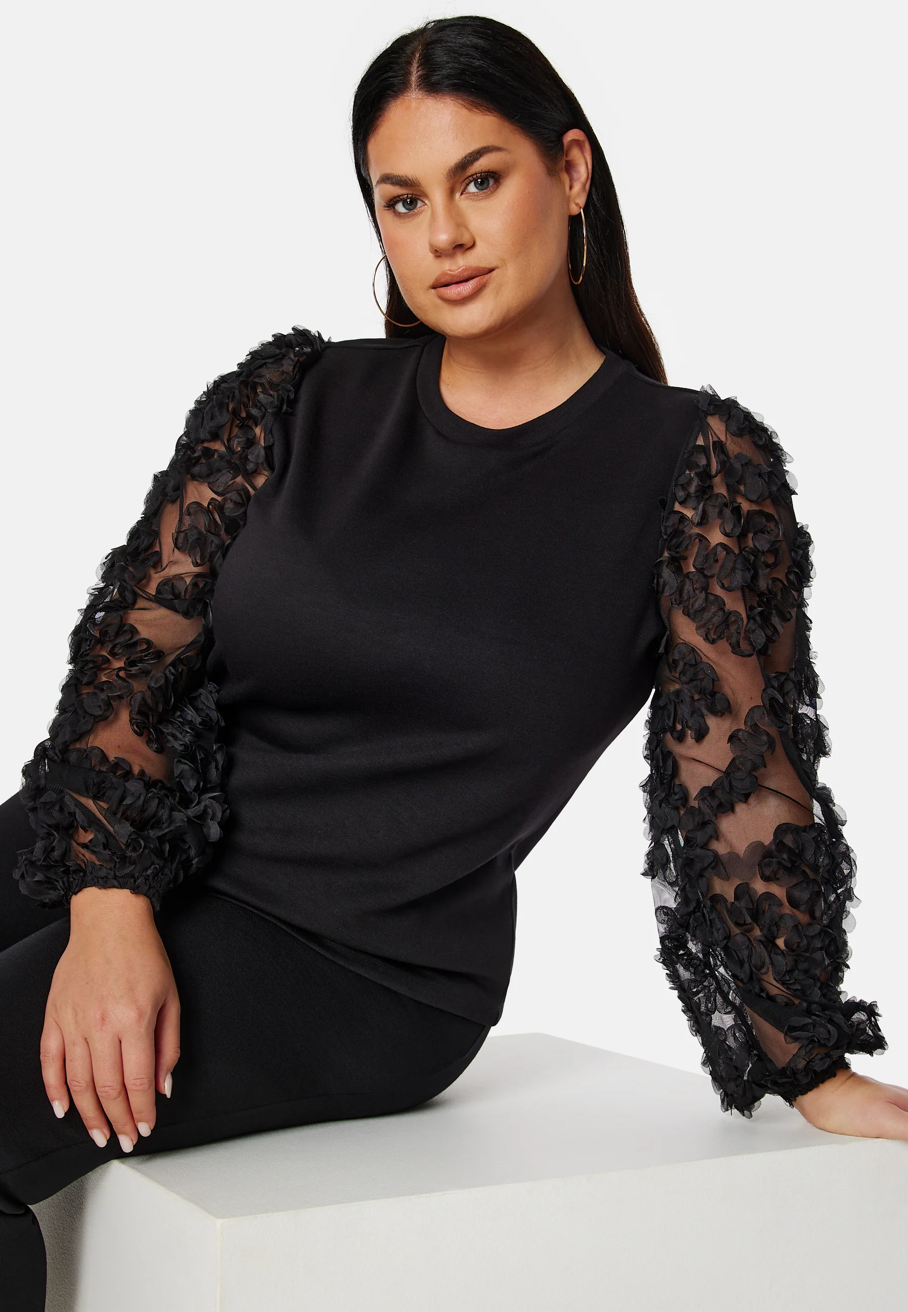 Mesh Sleeve Top - Image 10