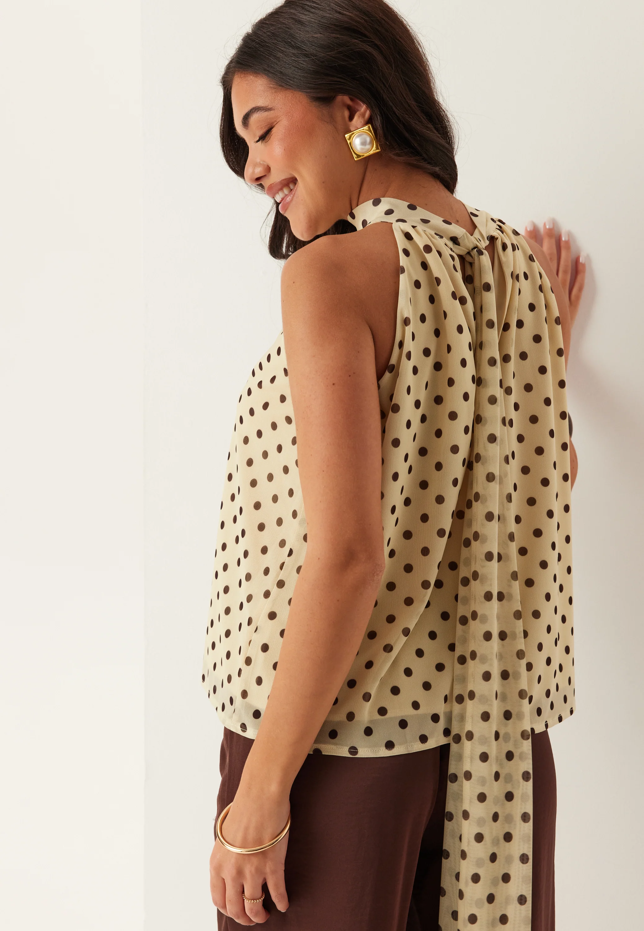 Mesh Tie Top - Image 3