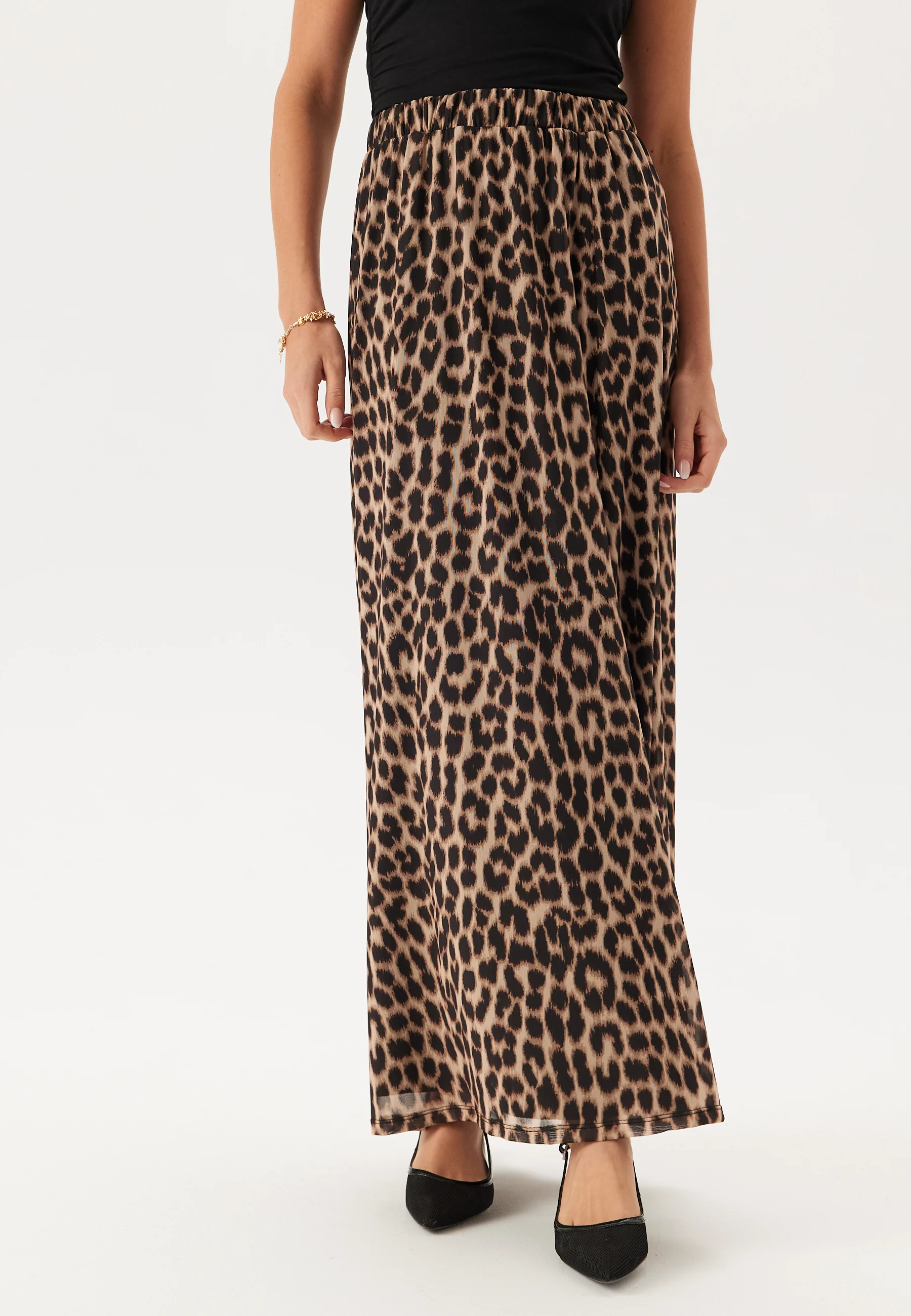 Mesh Wide Maxi Skirt - Image 2