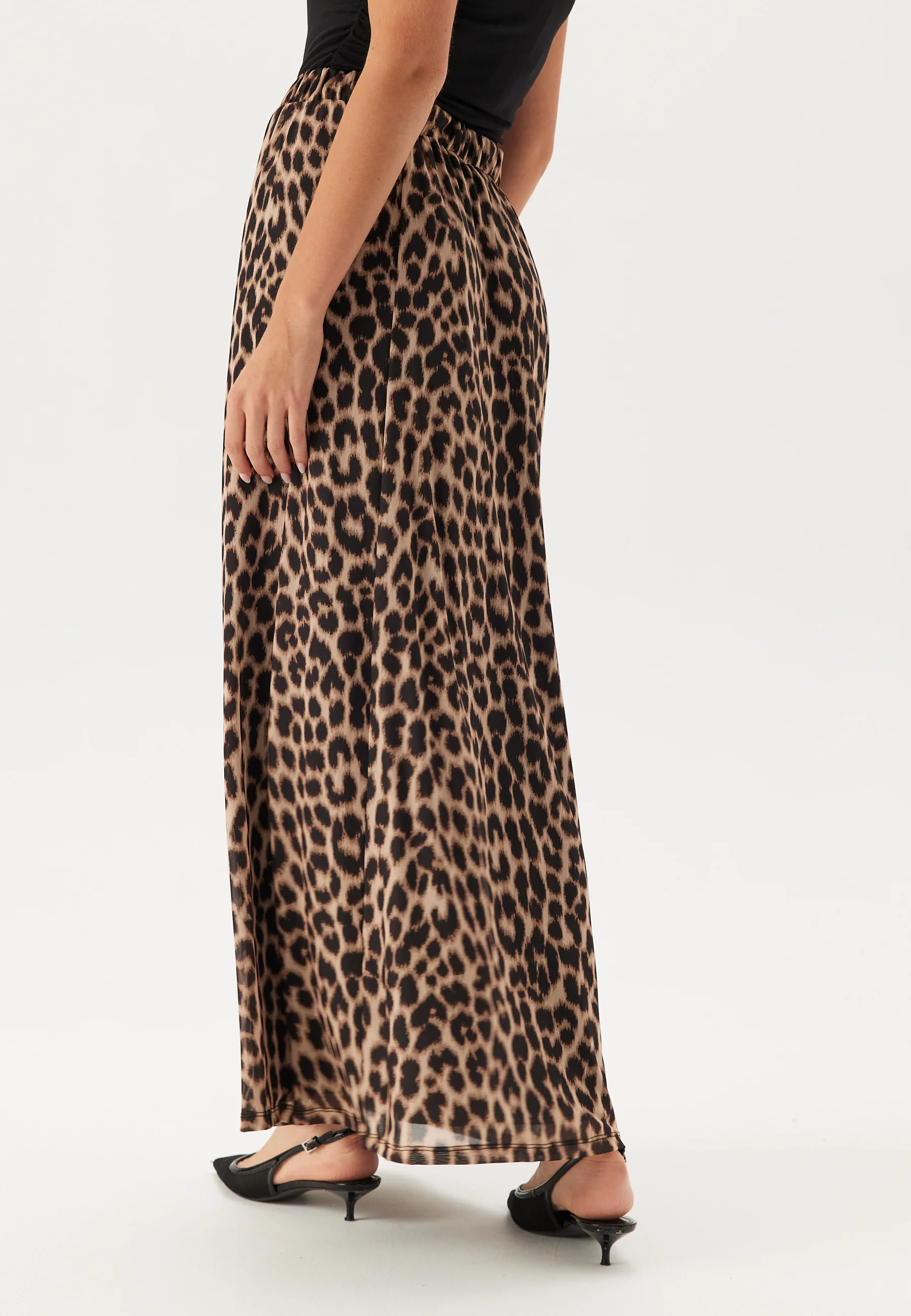 Mesh Wide Maxi Skirt - Image 3