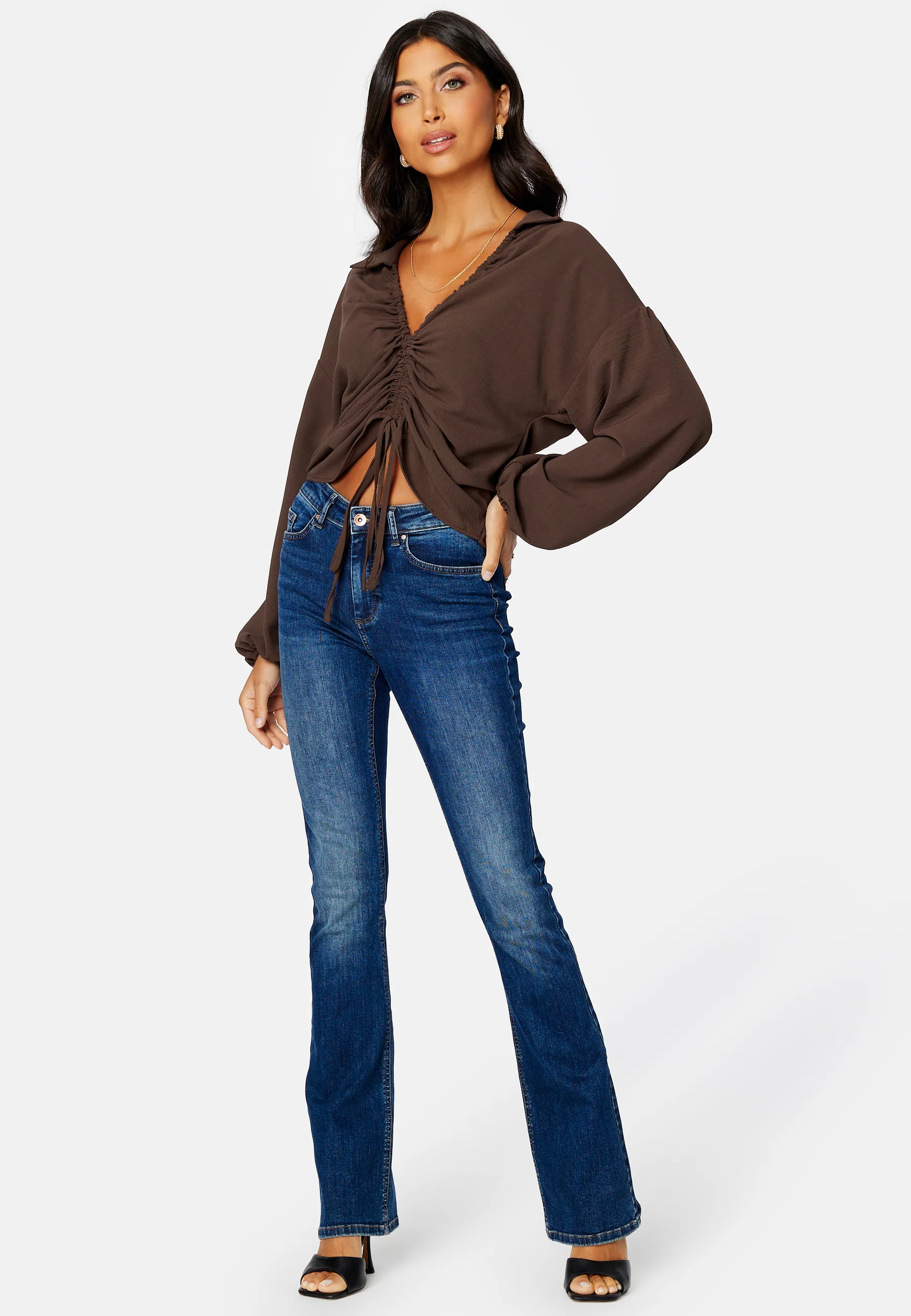 Mette MY LS Collar Top - Image 3