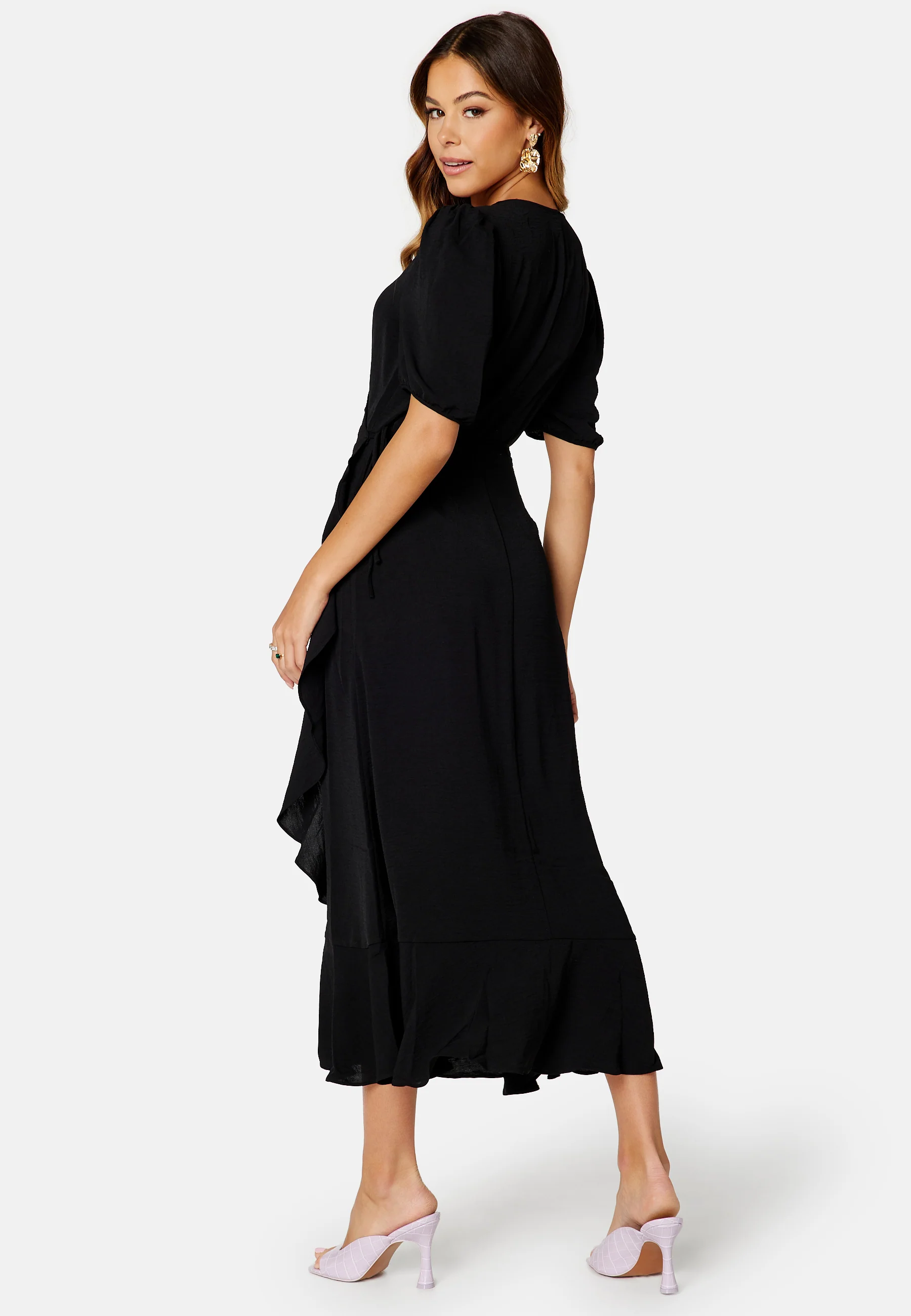 Mette SS Wrap Midi Dress - Image 2