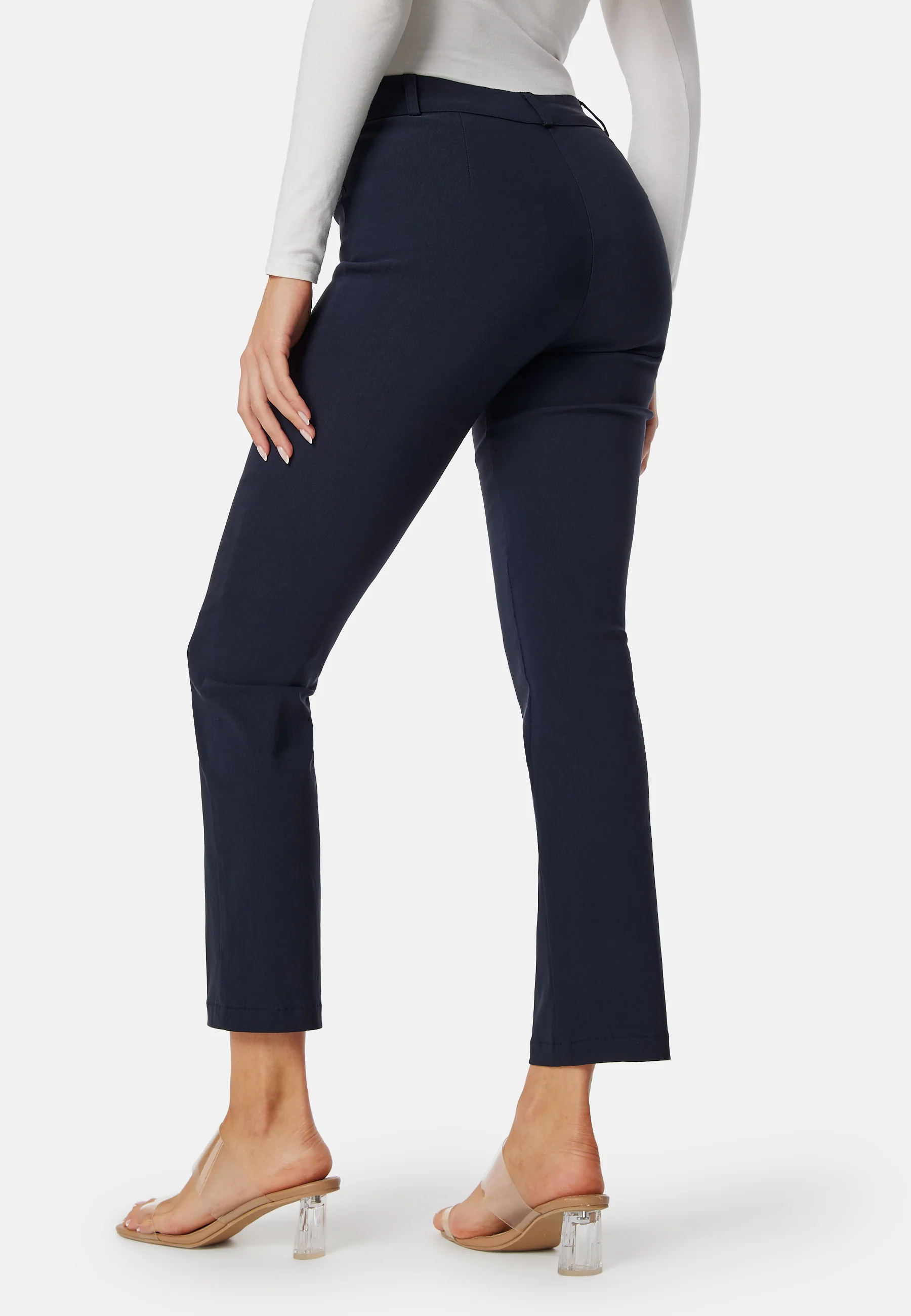 Mid Waist Stretchy Trousers - Image 2