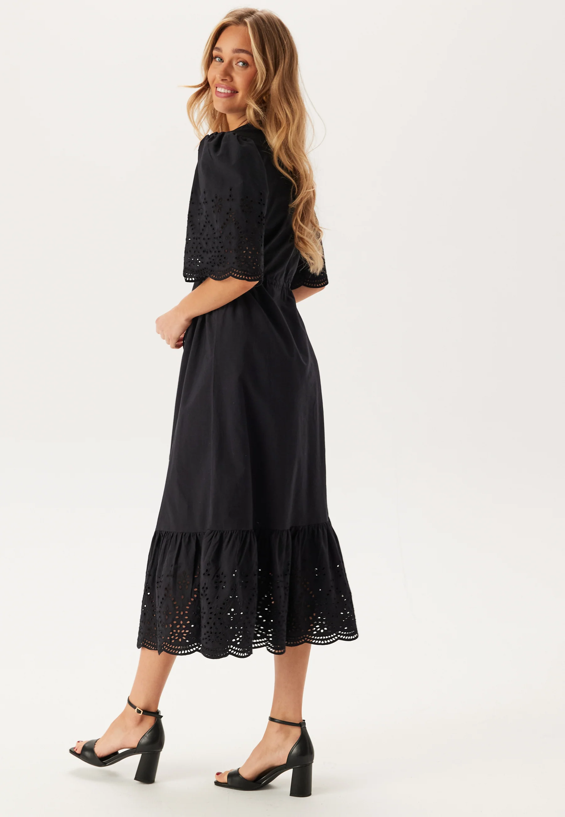 Midi Broderie Anglaise Dress - Image 2