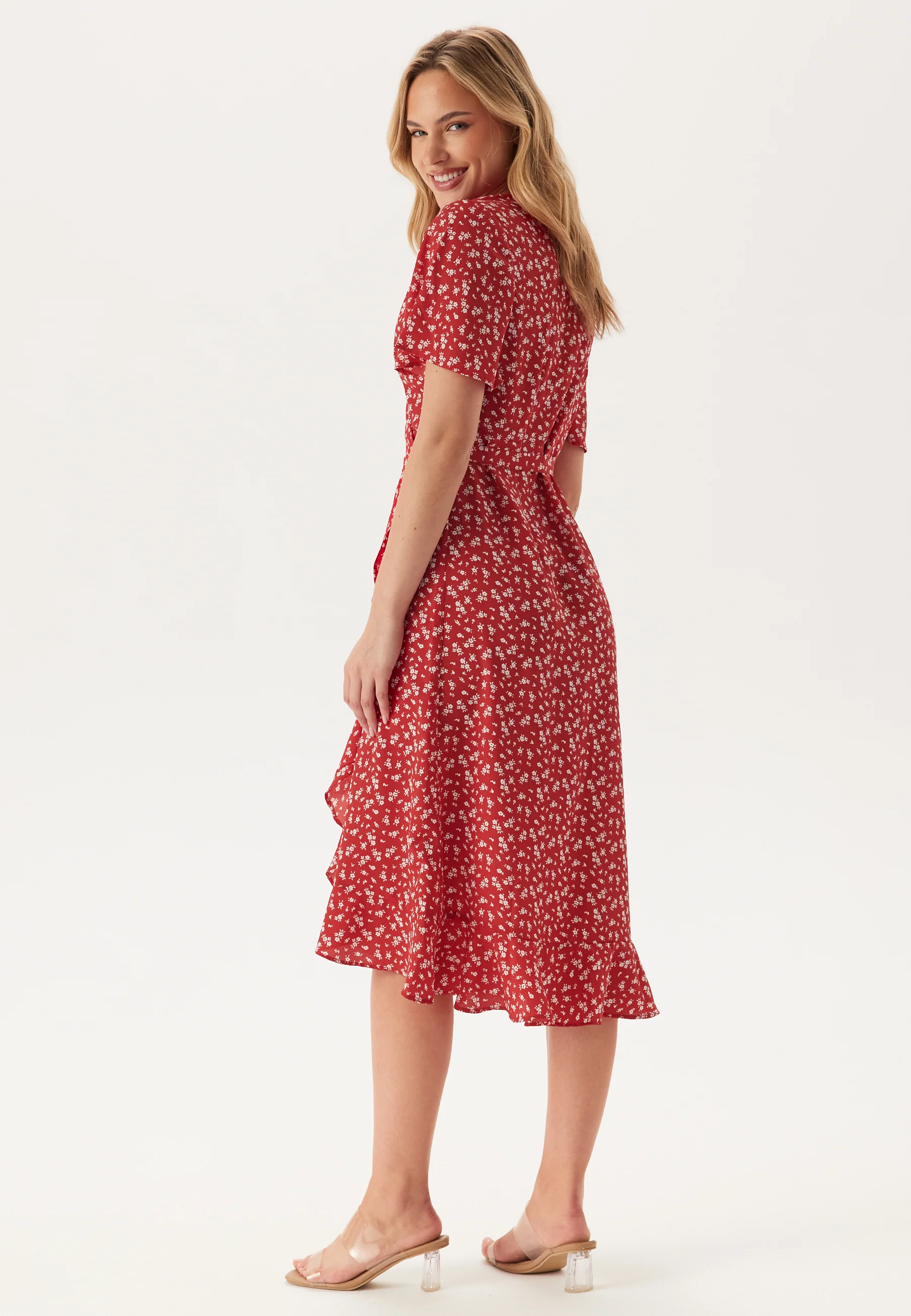 Midi Butterfly Wrap Dress - Image 2