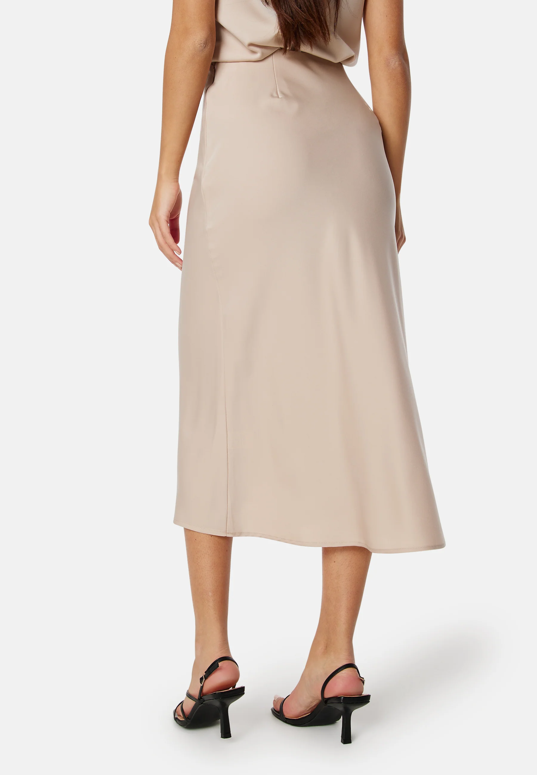 Midi Satin Skirt - Image 3