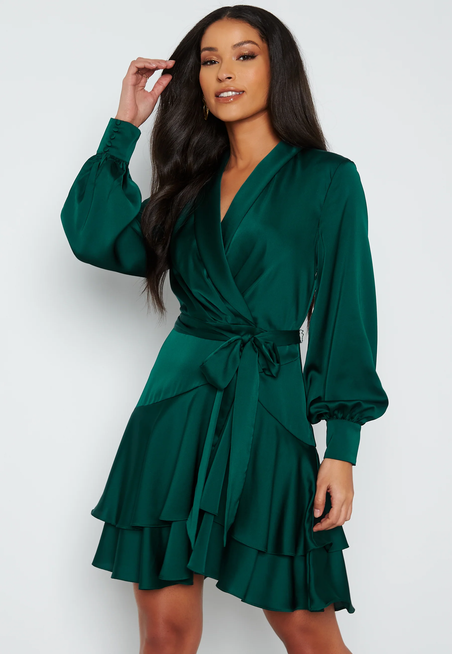Mikayla Satin Mini Dress