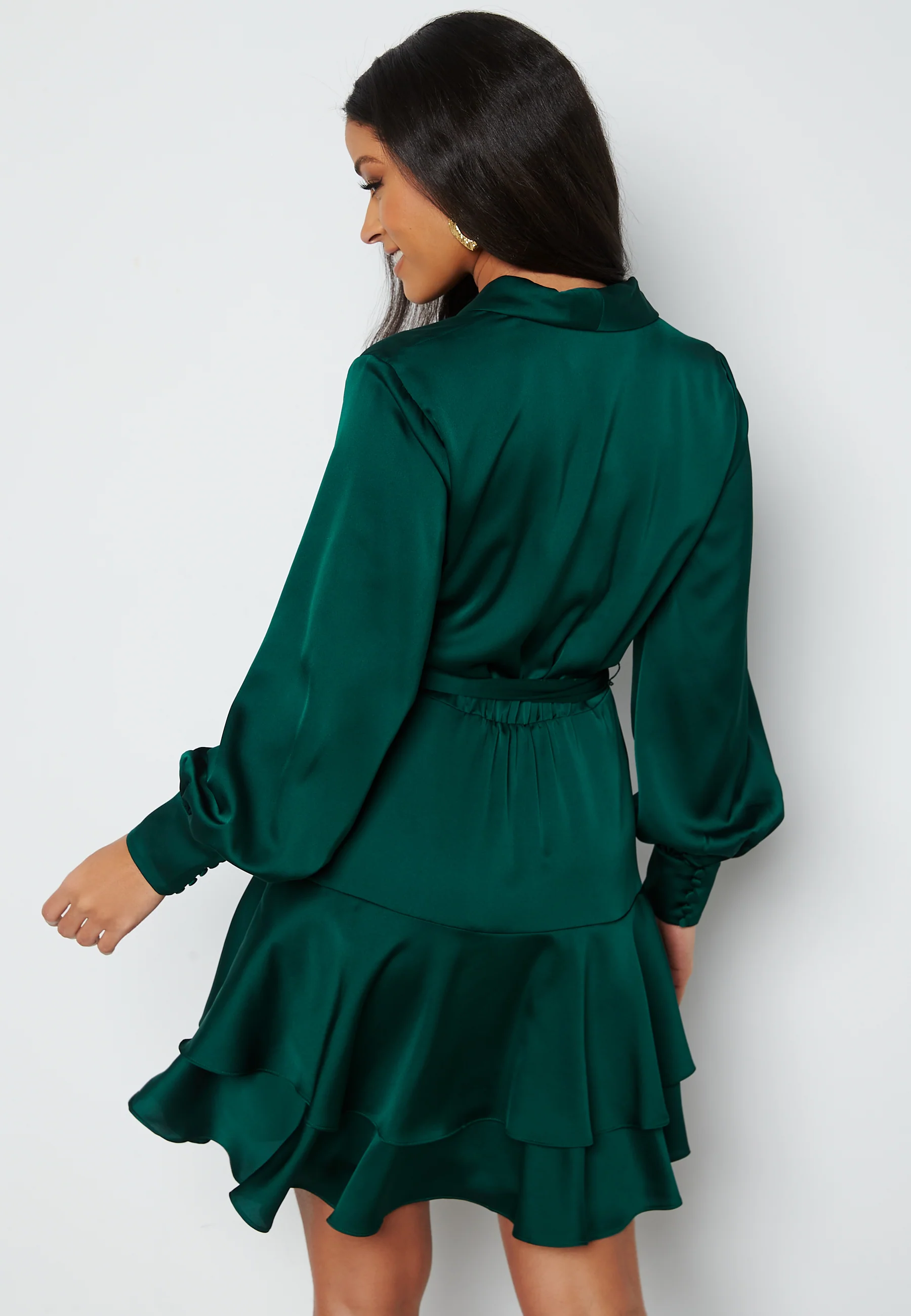 Mikayla Satin Mini Dress - Image 3