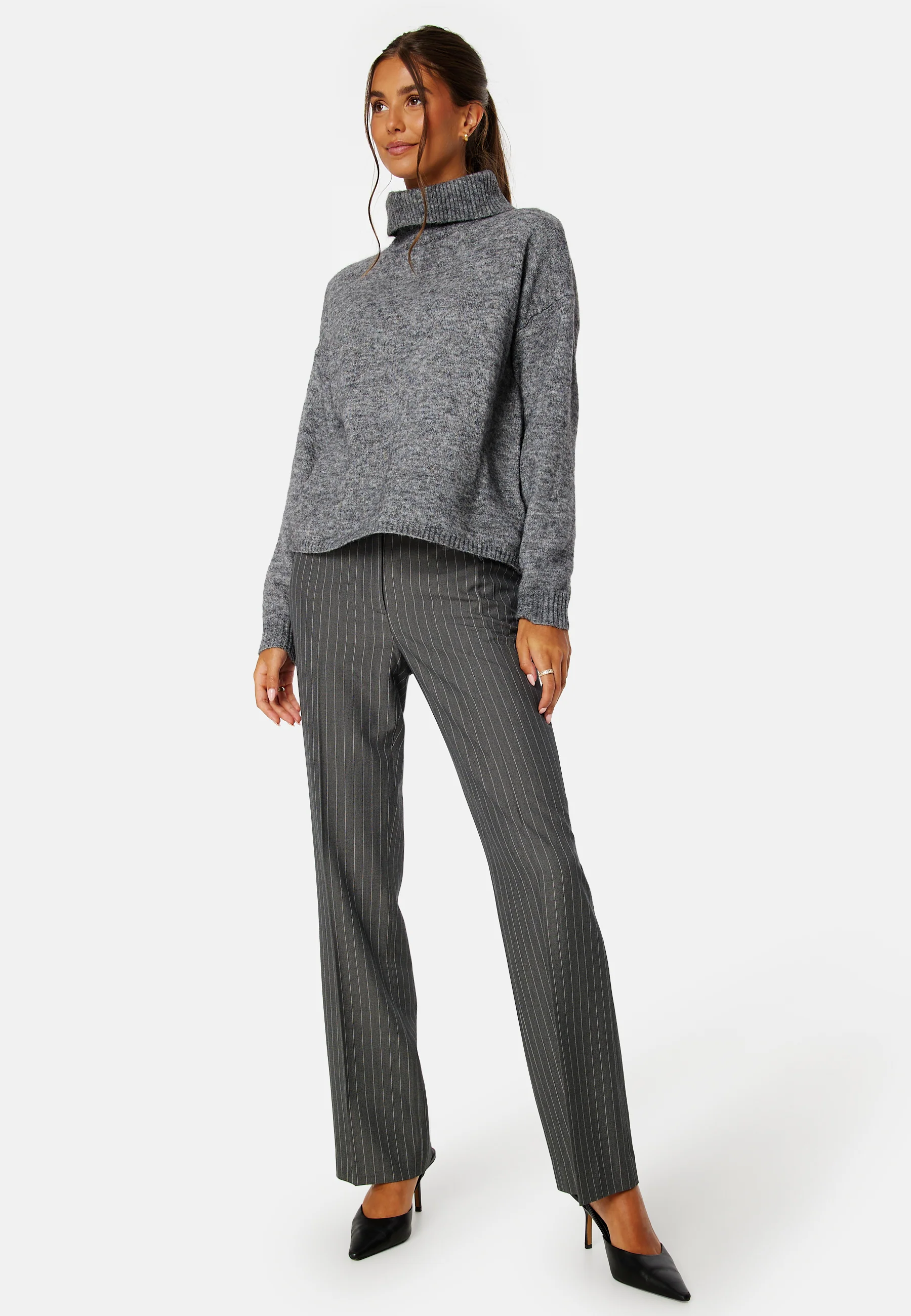 Minna L/S Rollneck Knit Pullover - Image 2