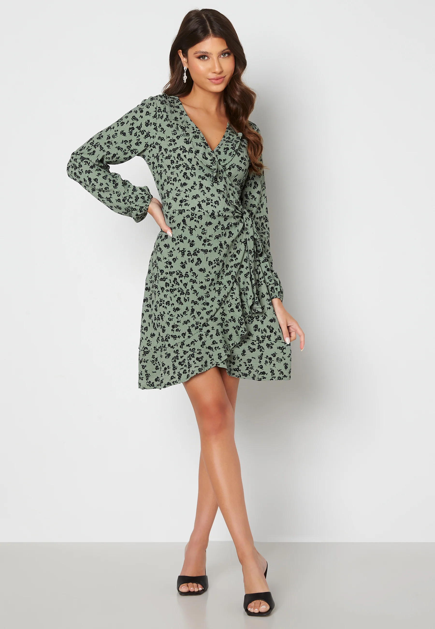 Miriam flounce wrap dress - Image 2