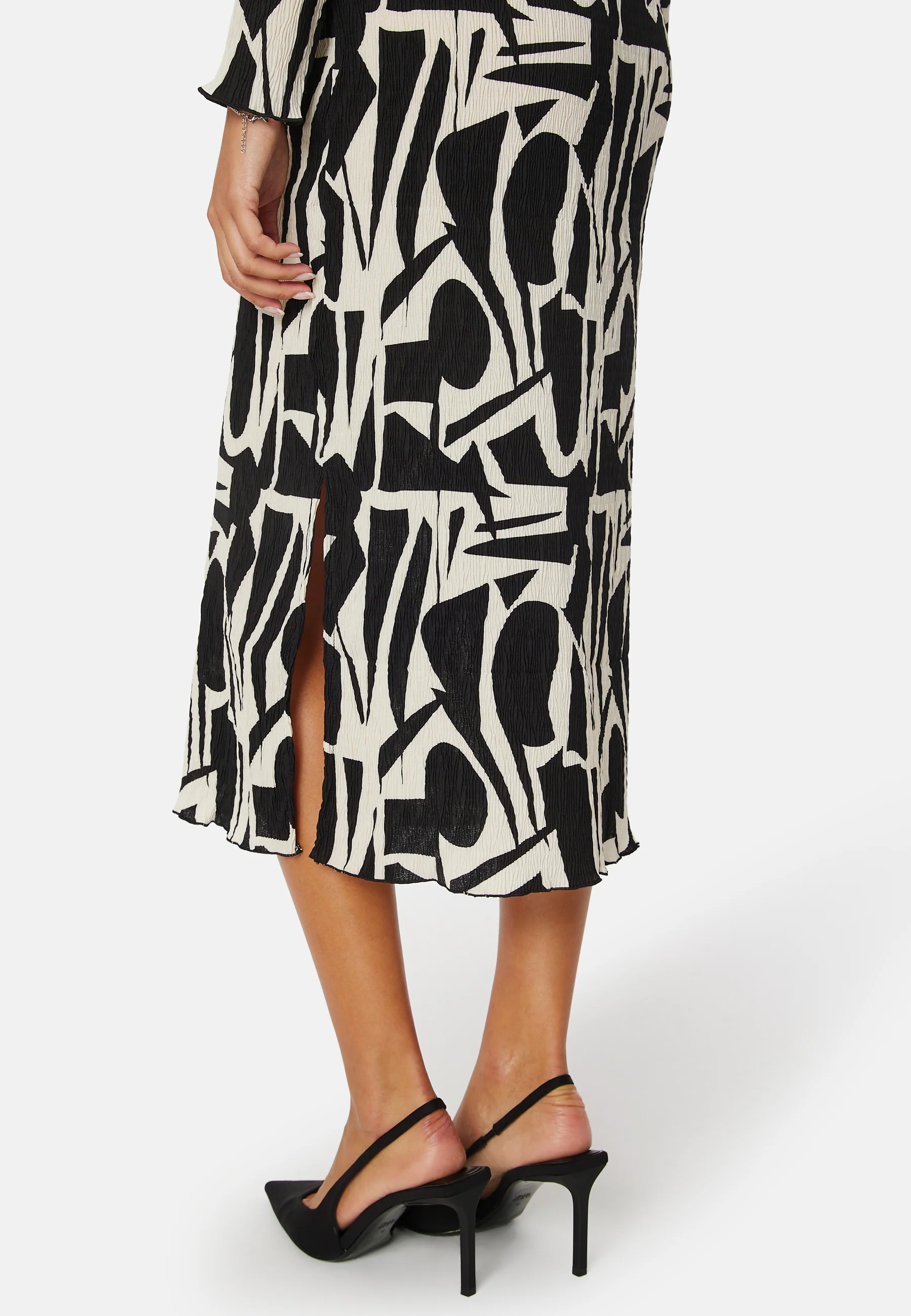 Molly L/S Plisse Dress - Image 3