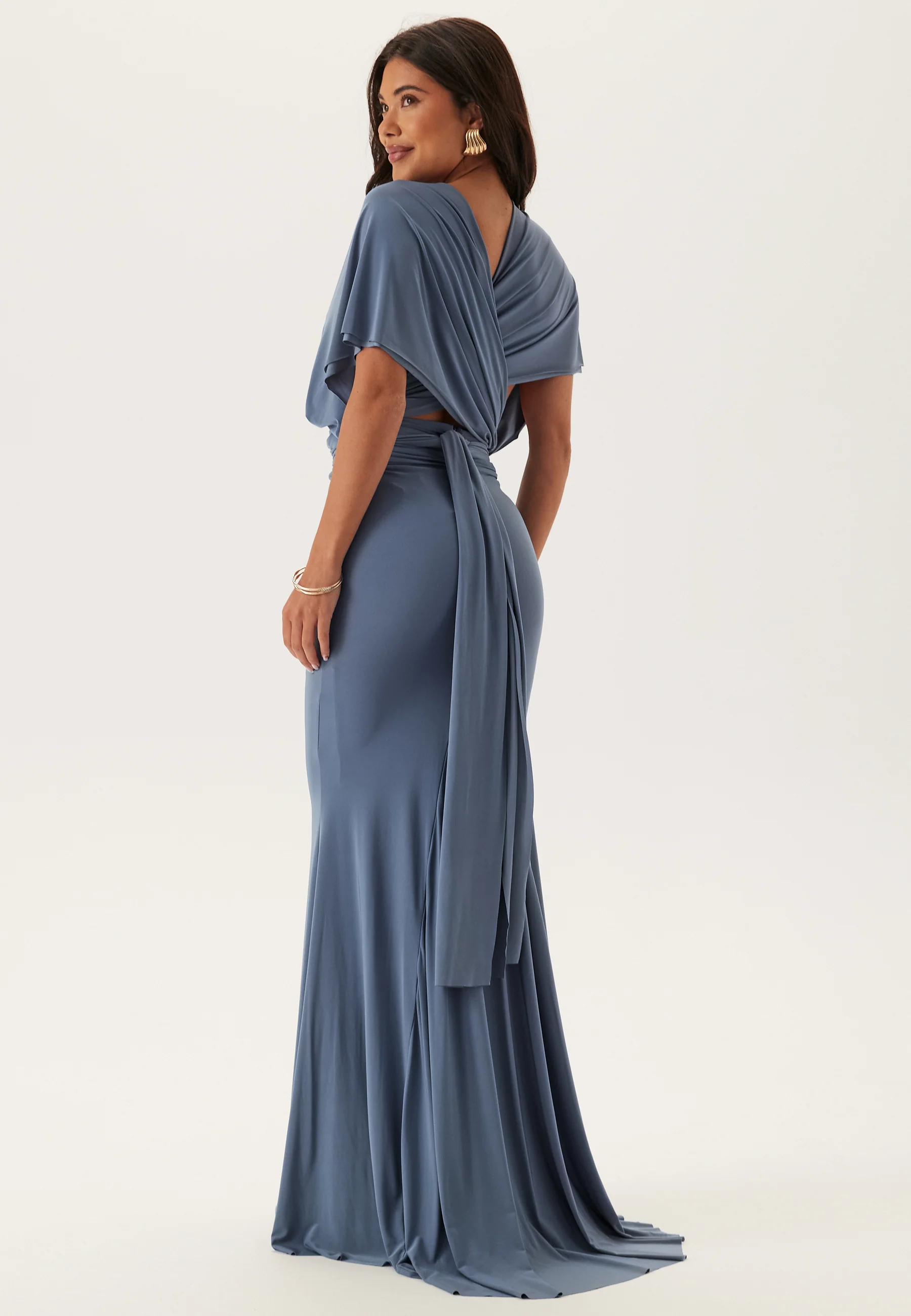 Multi Tie Fishtail Maxi Dress - Image 4