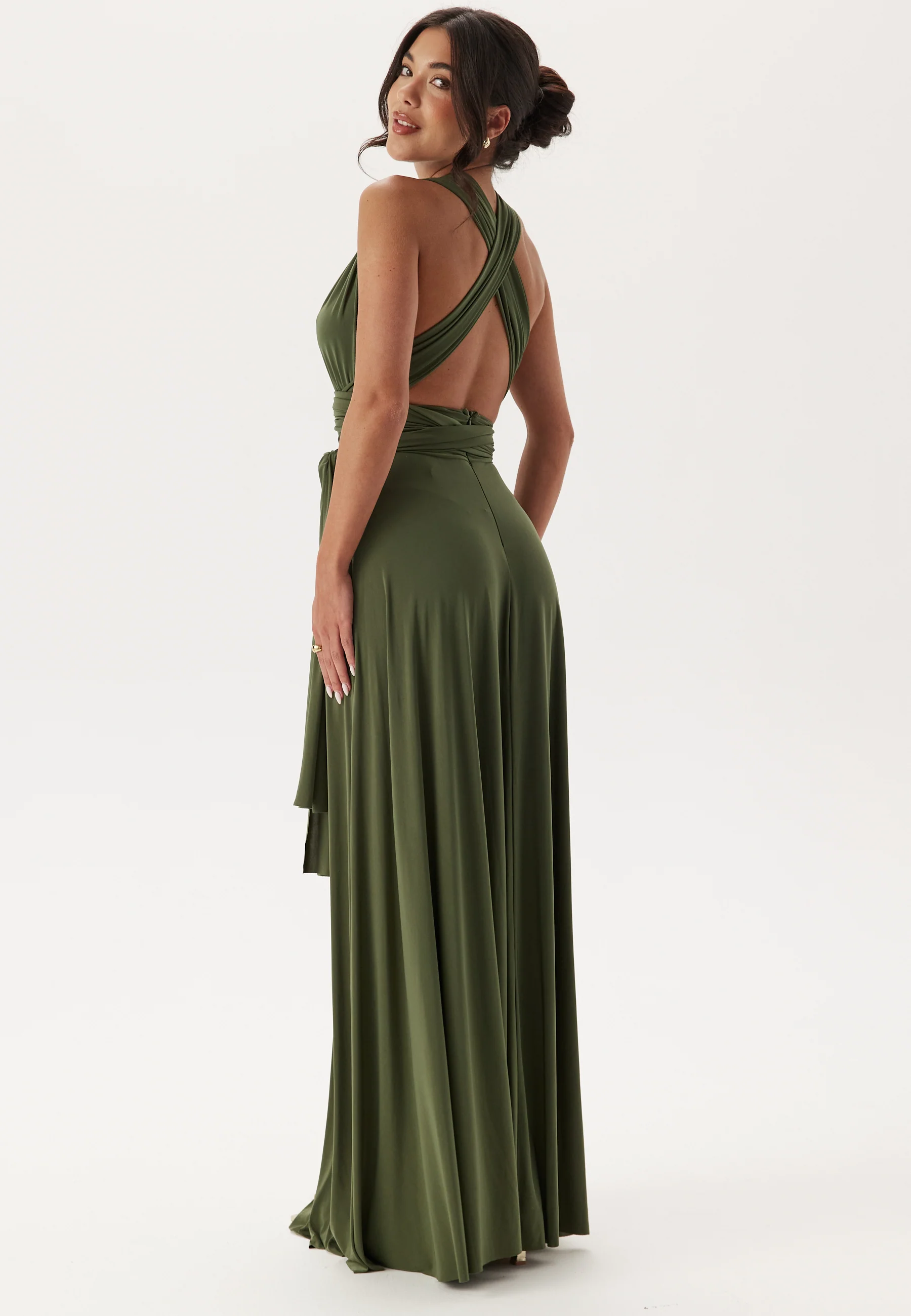 Multi Tie Maxi Dress Split - Image 2