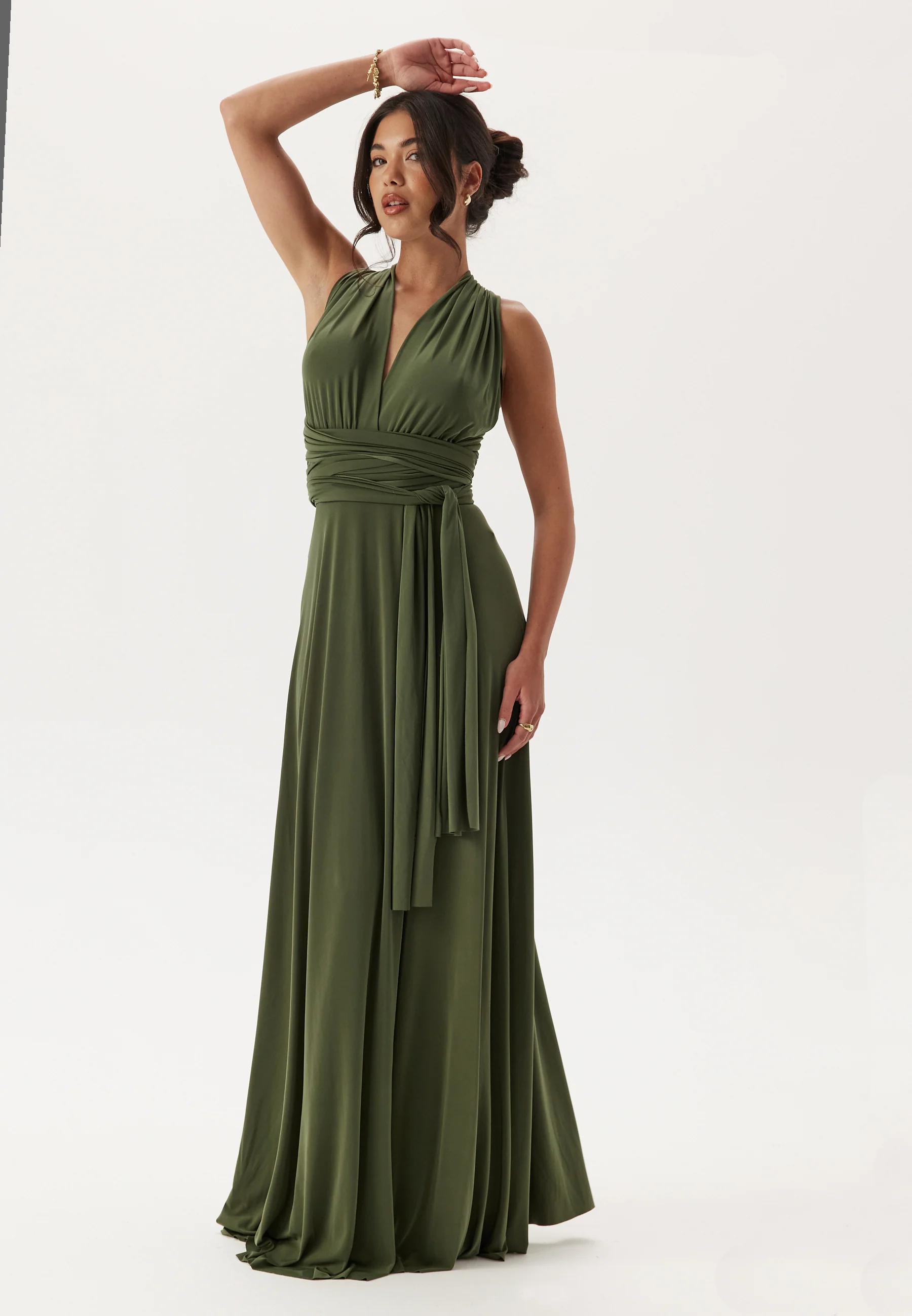 Multi Tie Maxi Dress Split - Image 3