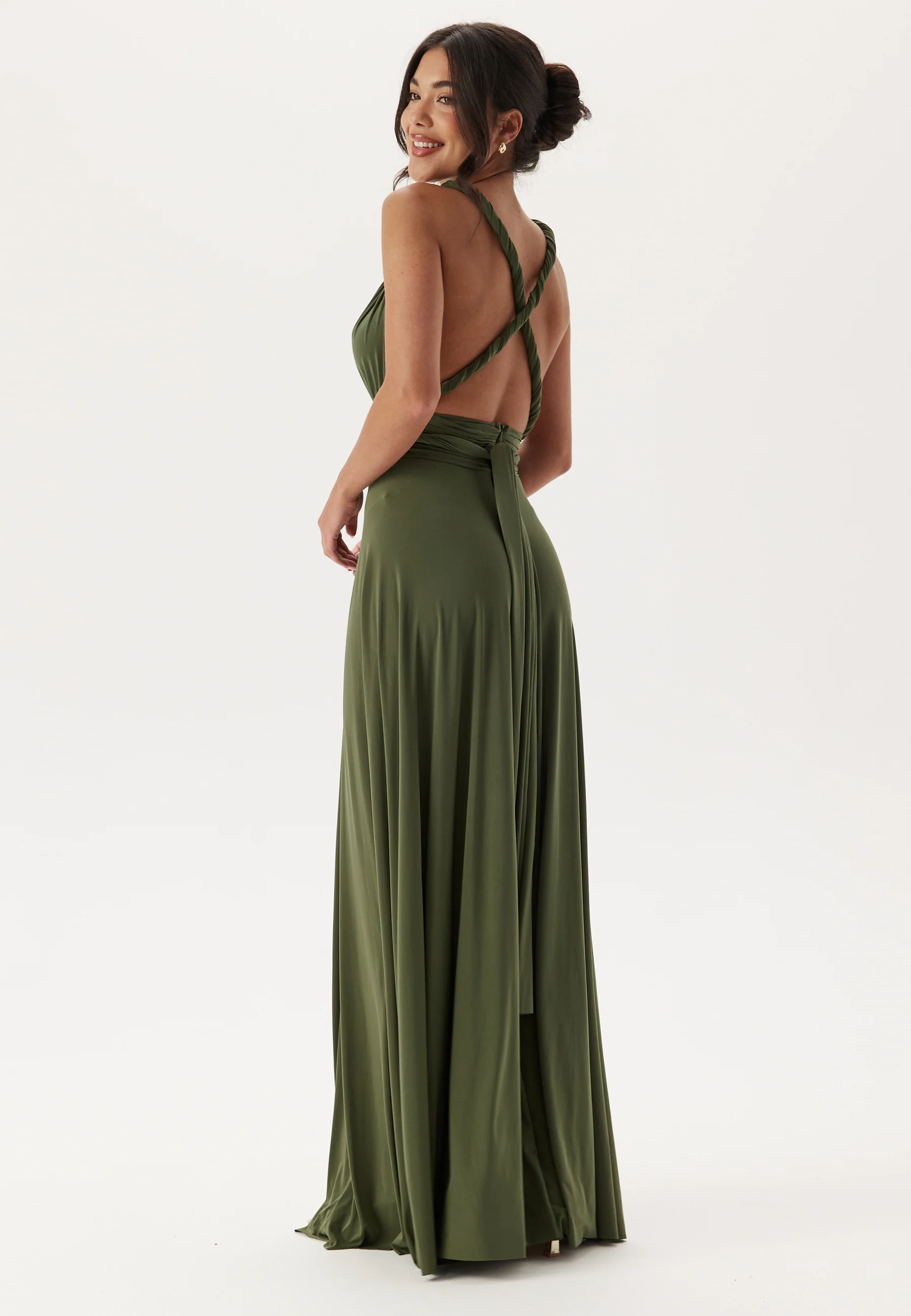 Multi Tie Maxi Dress Split - Image 7
