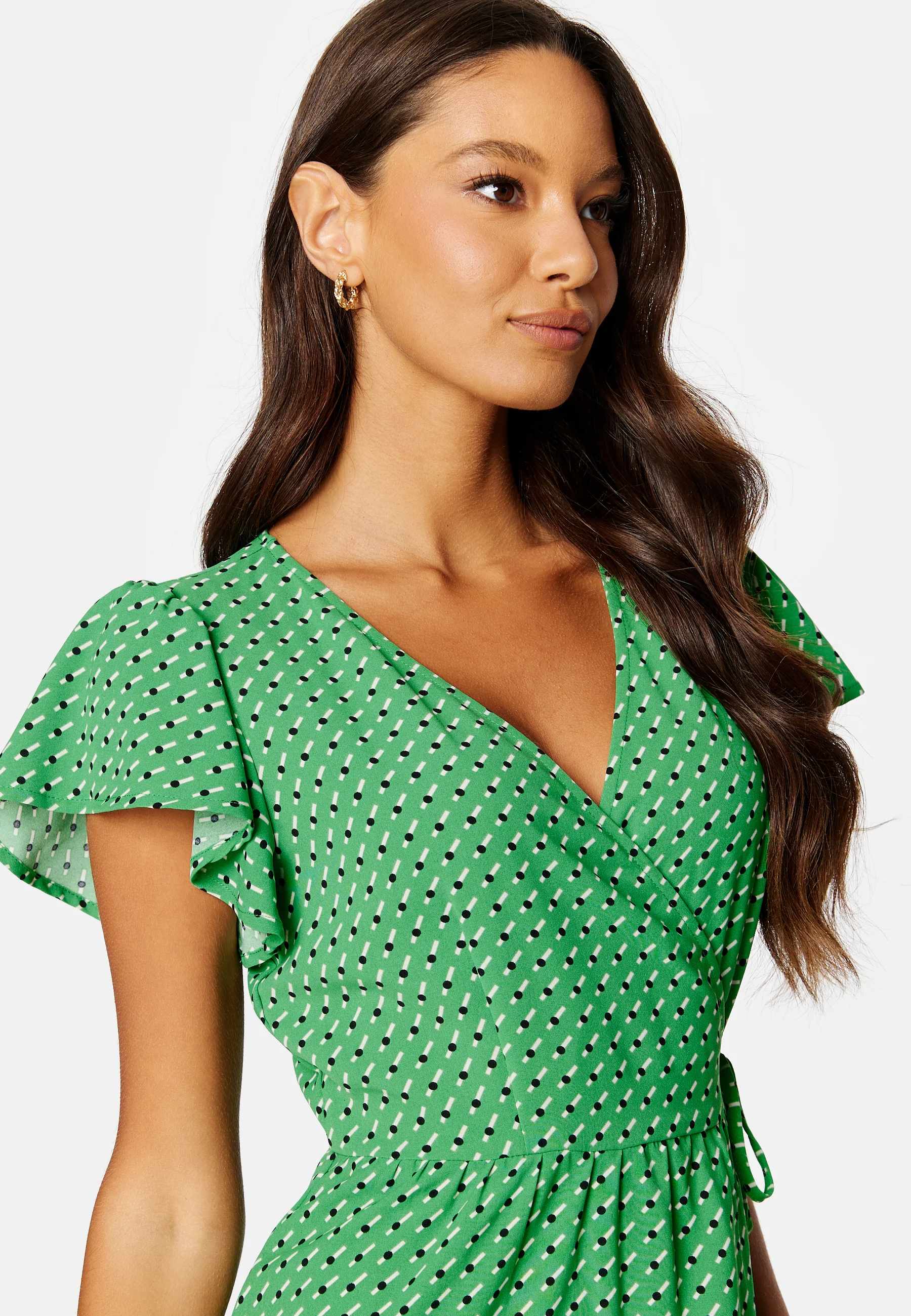 Naomi S/S Midi Wrap Dress - Image 4