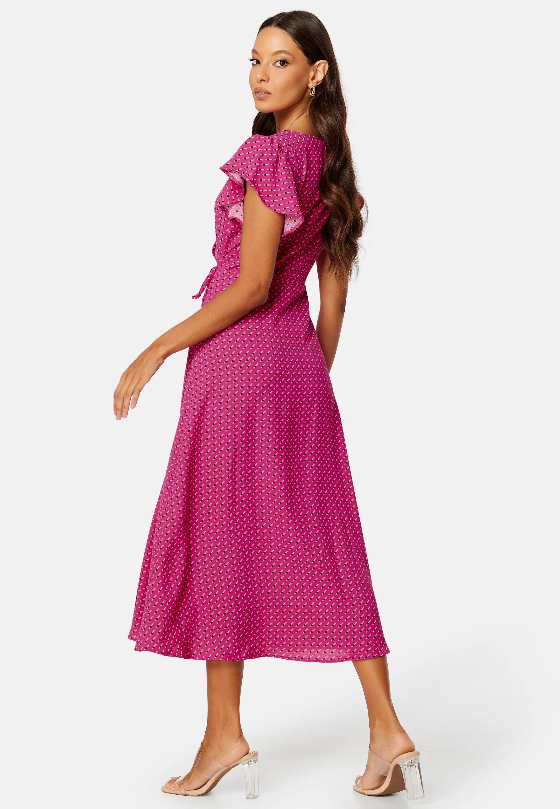 Naomi S/S Midi Wrap Dress - Image 3