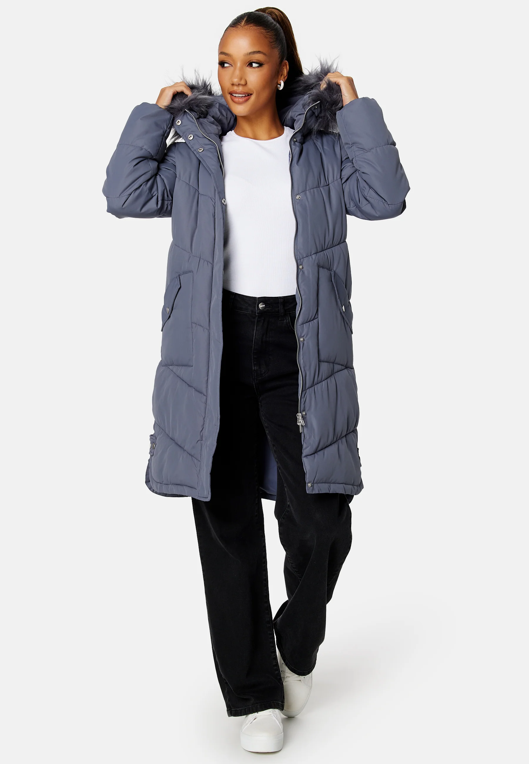 Nilla Long Padded Jacket - Image 2