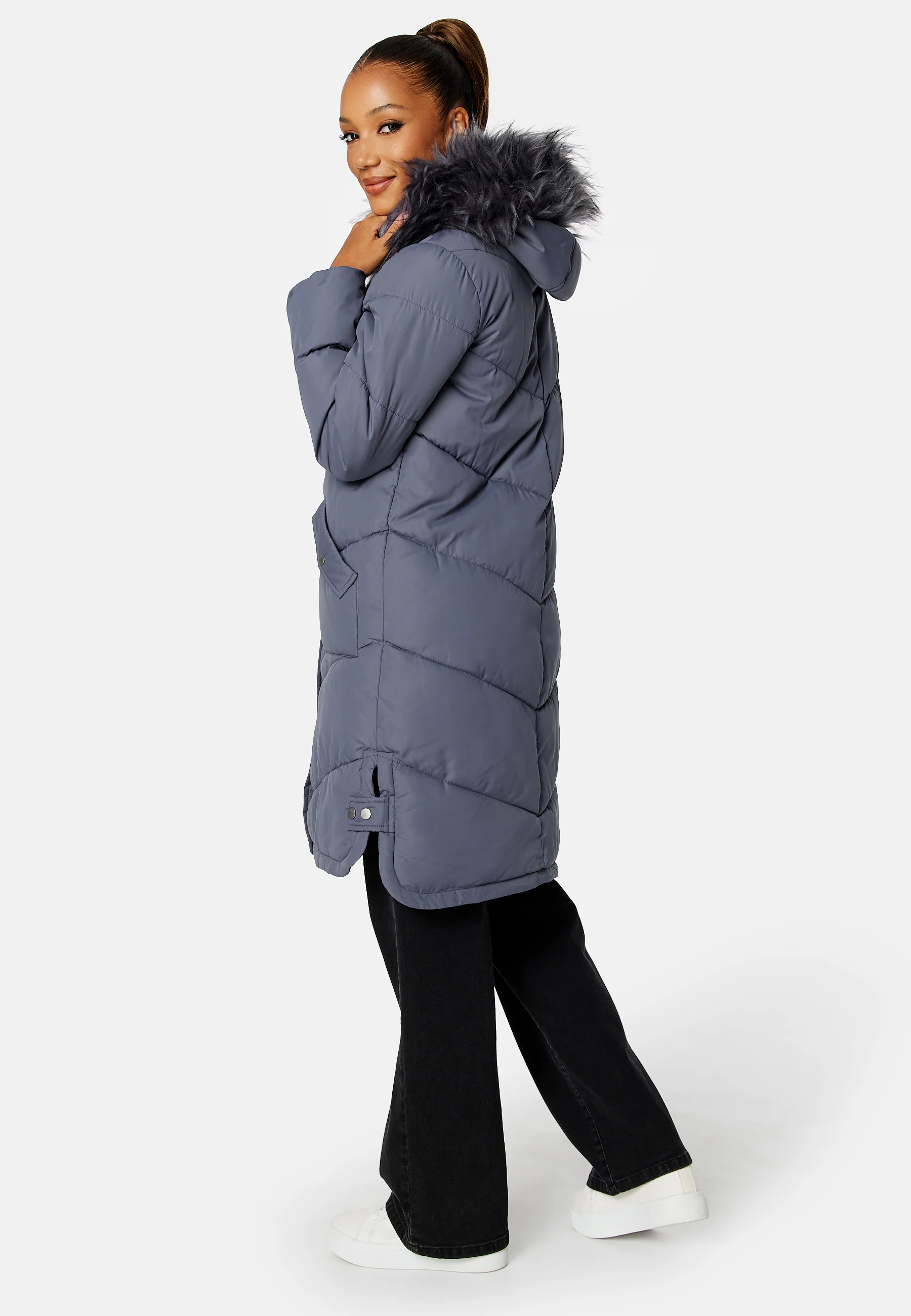 Nilla Long Padded Jacket - Image 3