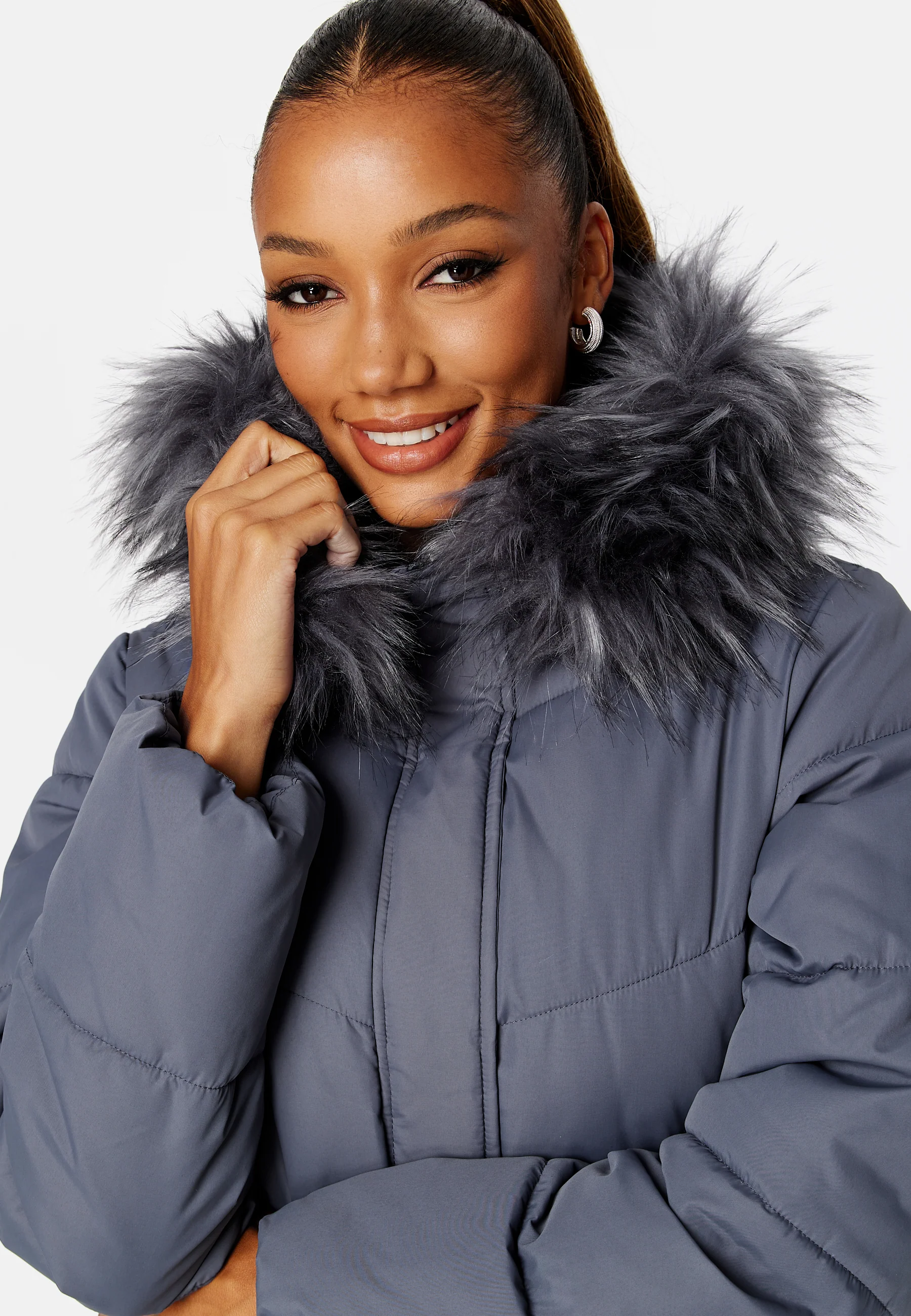 Nilla Long Padded Jacket - Image 4