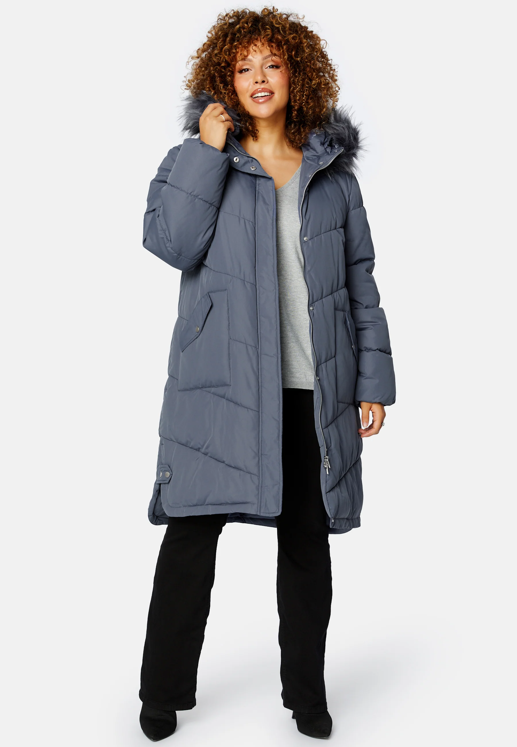 Nilla Long Padded Jacket - Image 5