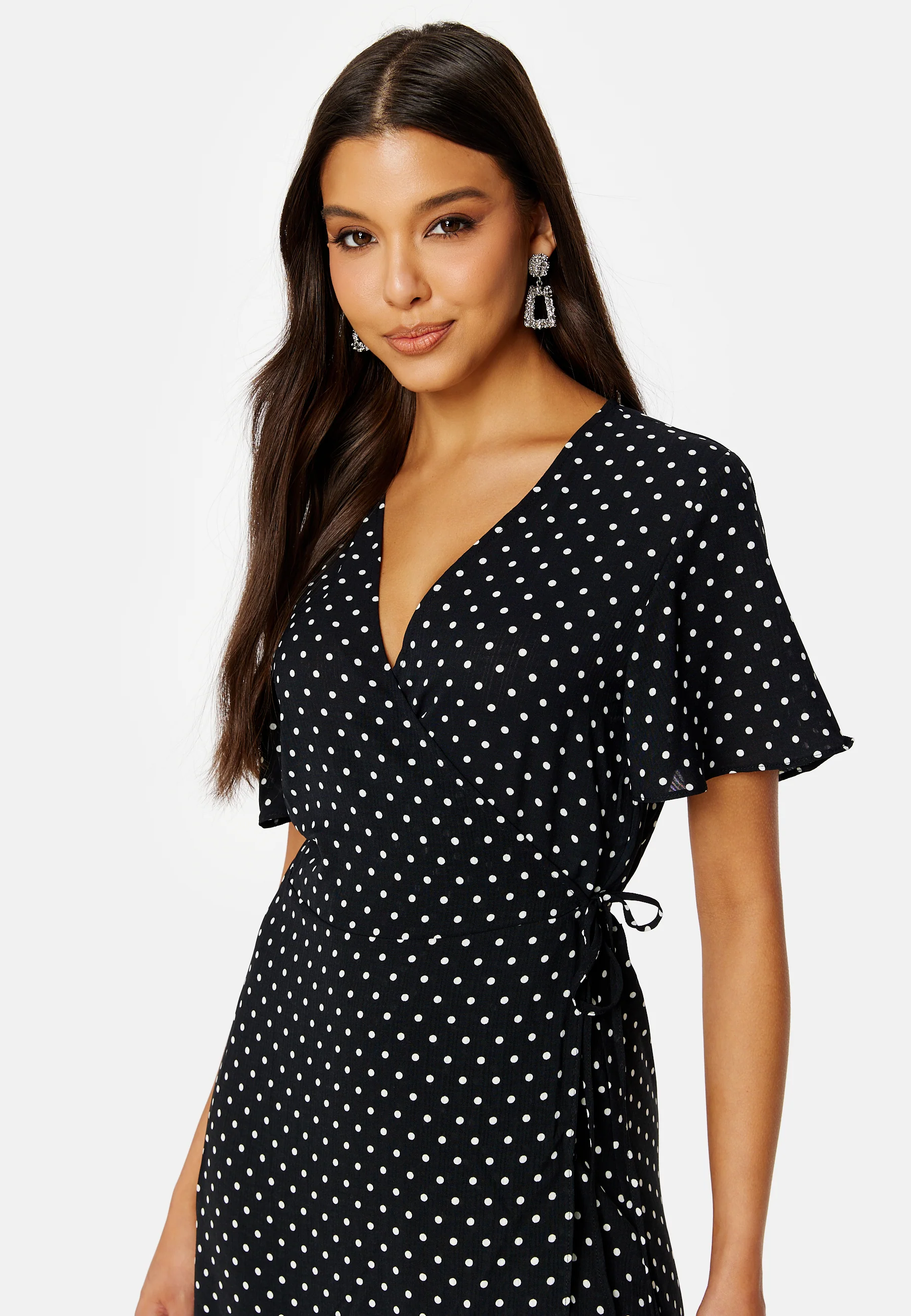 Ninna S/S Wrap Midi Dress - Image 3