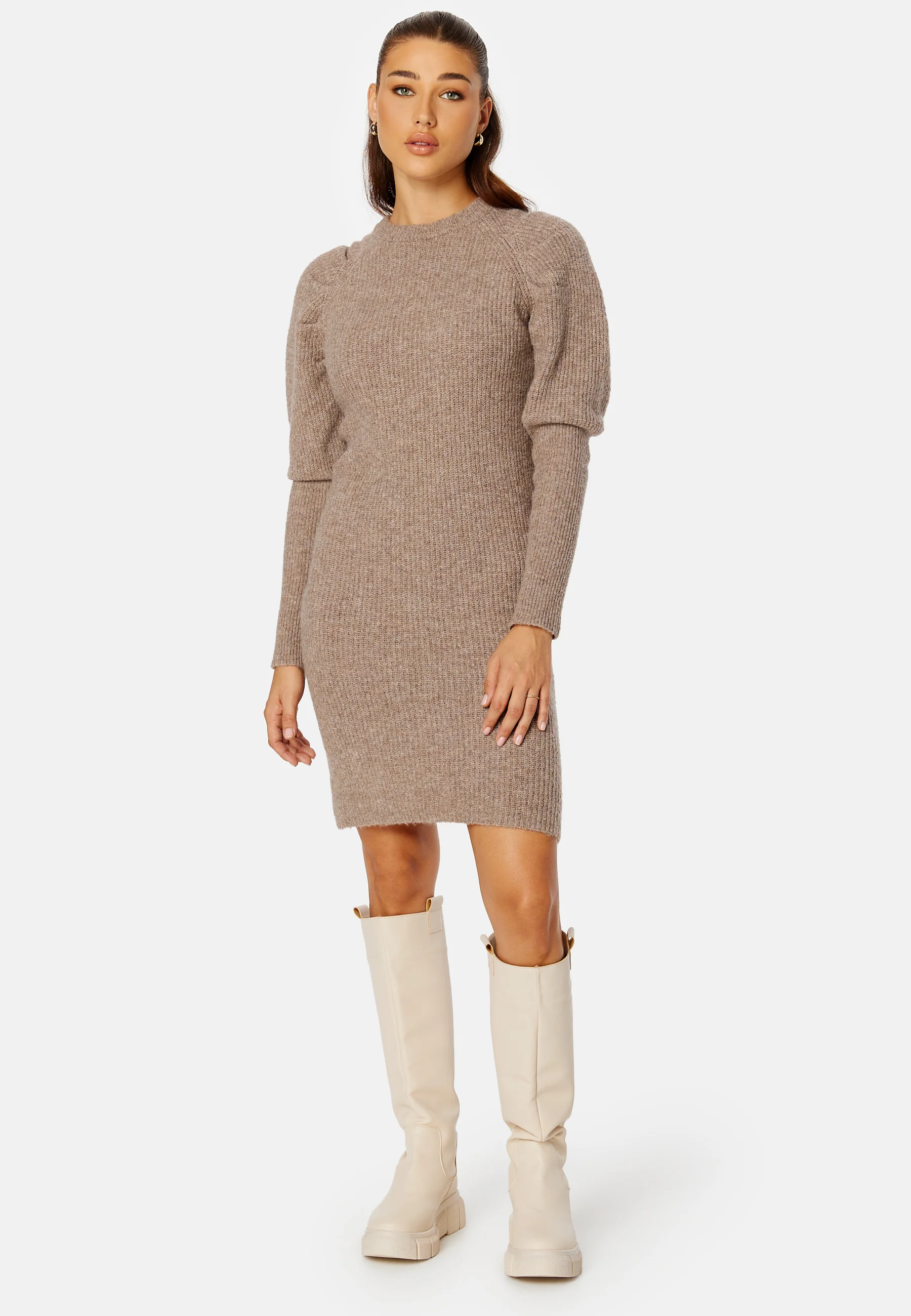 Nitta O-neck Knit Dress - Image 3