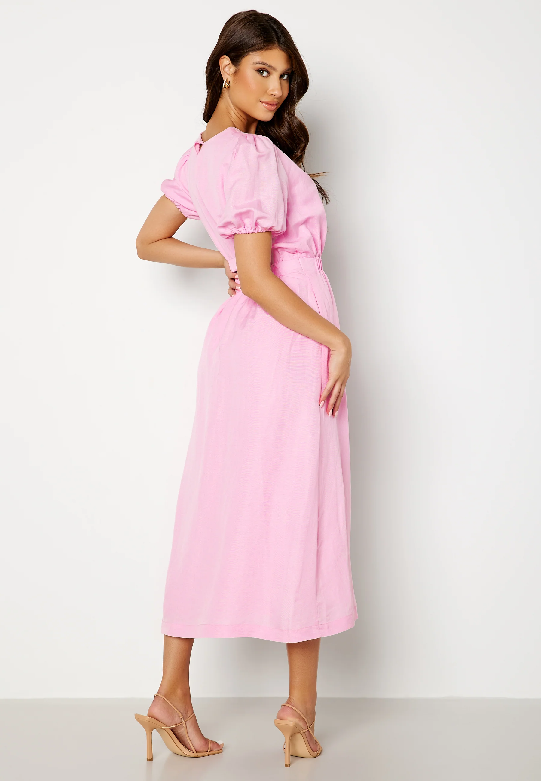 Noa Linen Midi Dress - Image 2