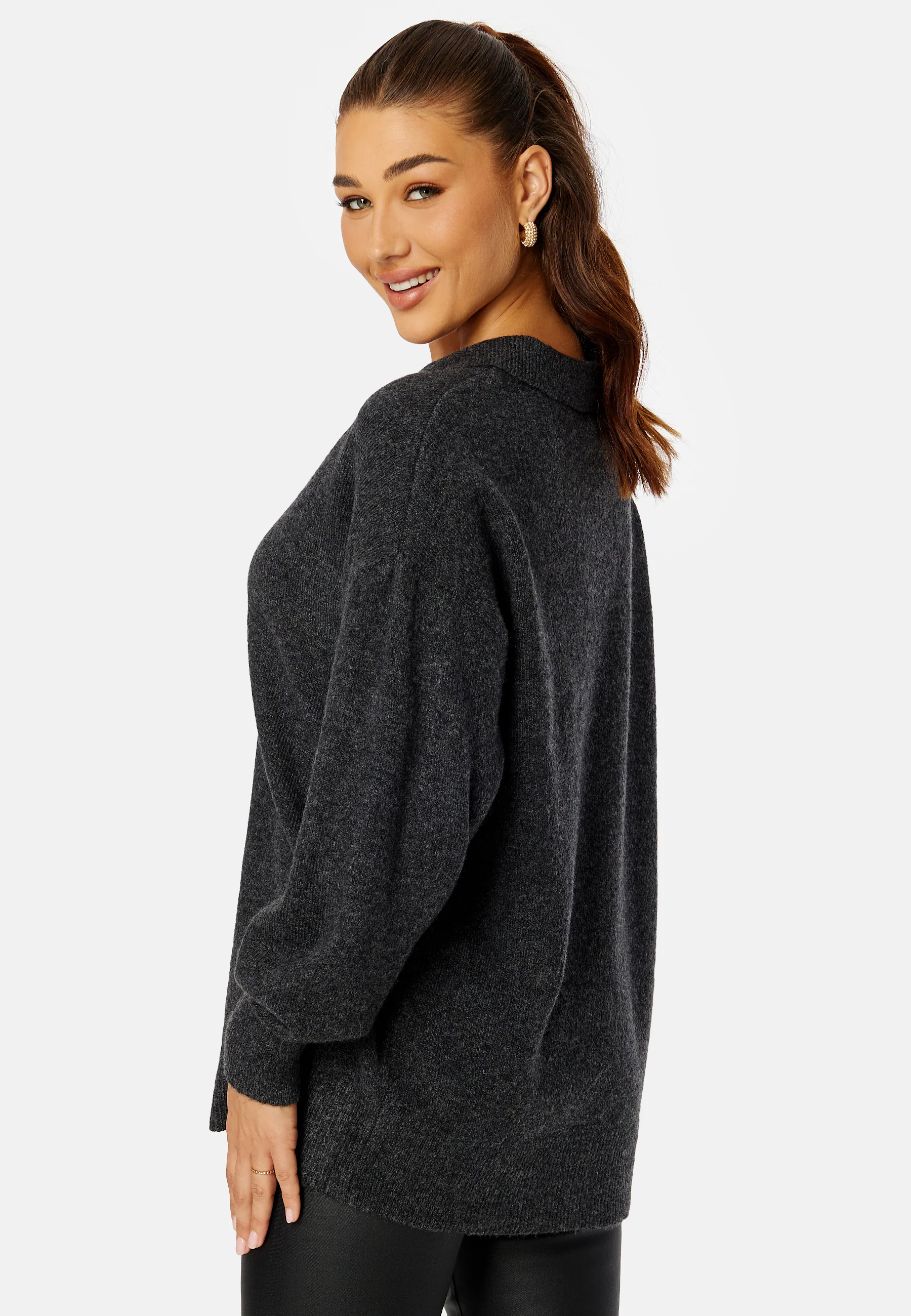 Noola LS Oversized Polo Knit - Image 3
