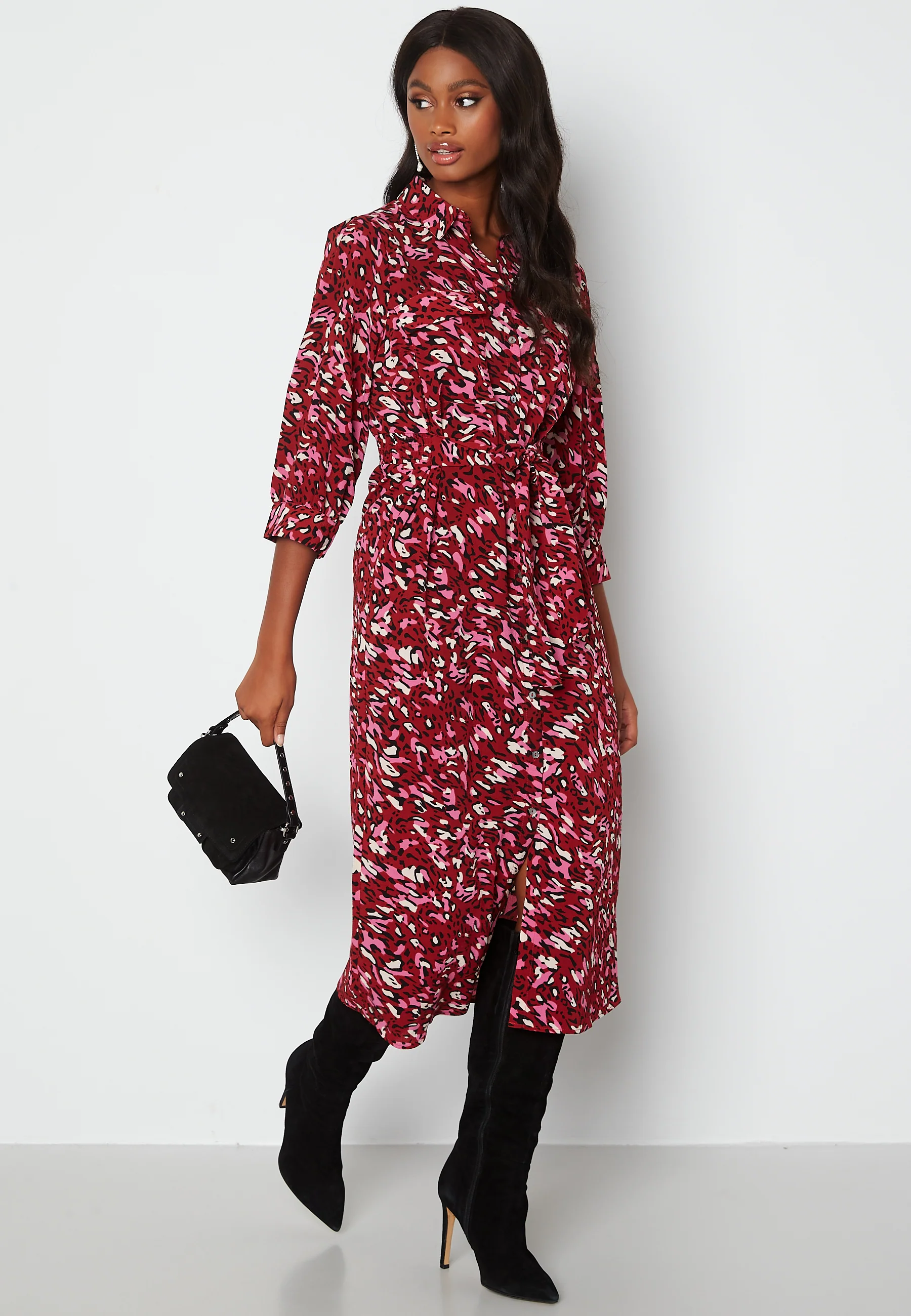 Nova Lux 3/4 Long Shirt Dress
