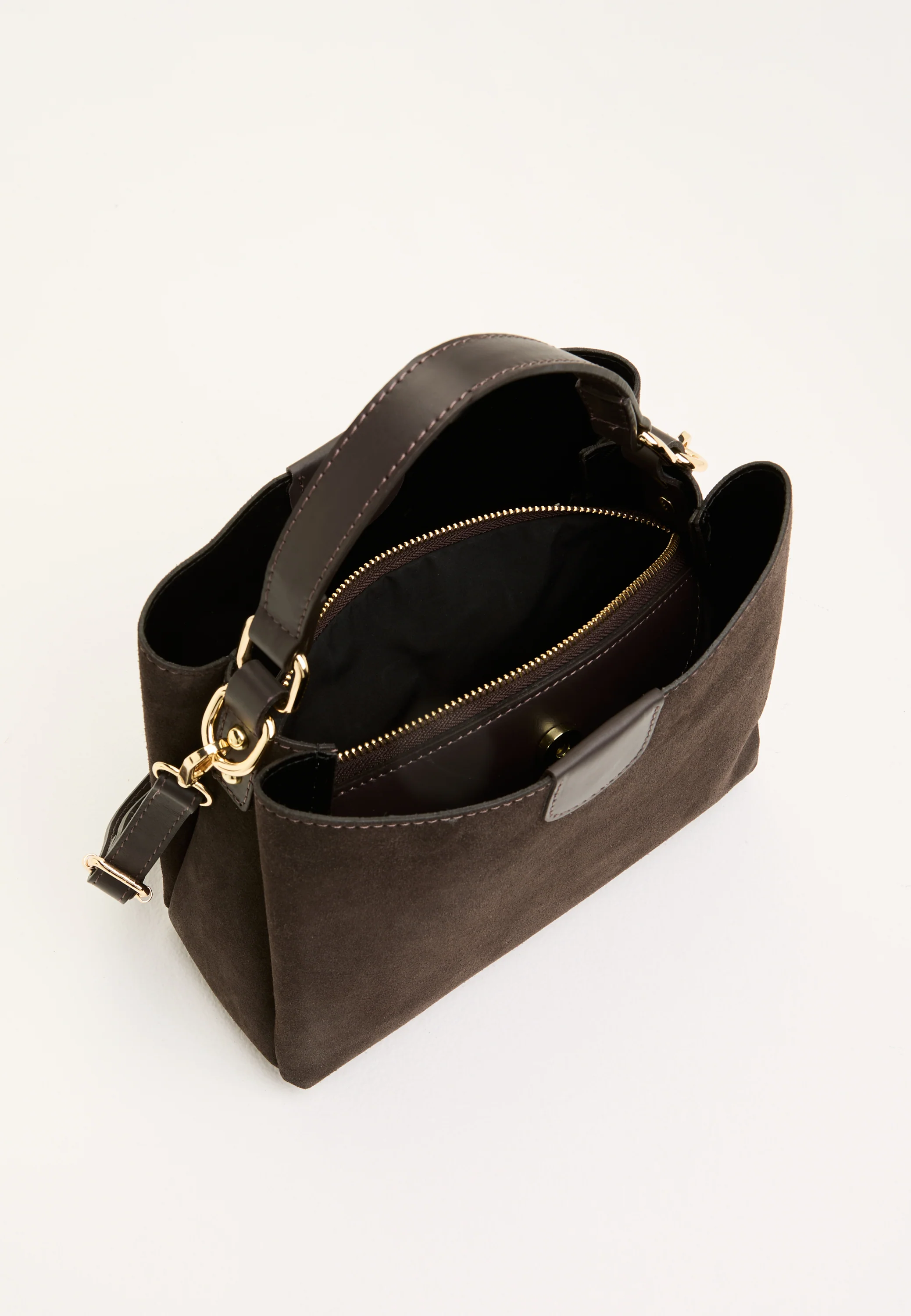 Novara Suede Handbag - Image 6