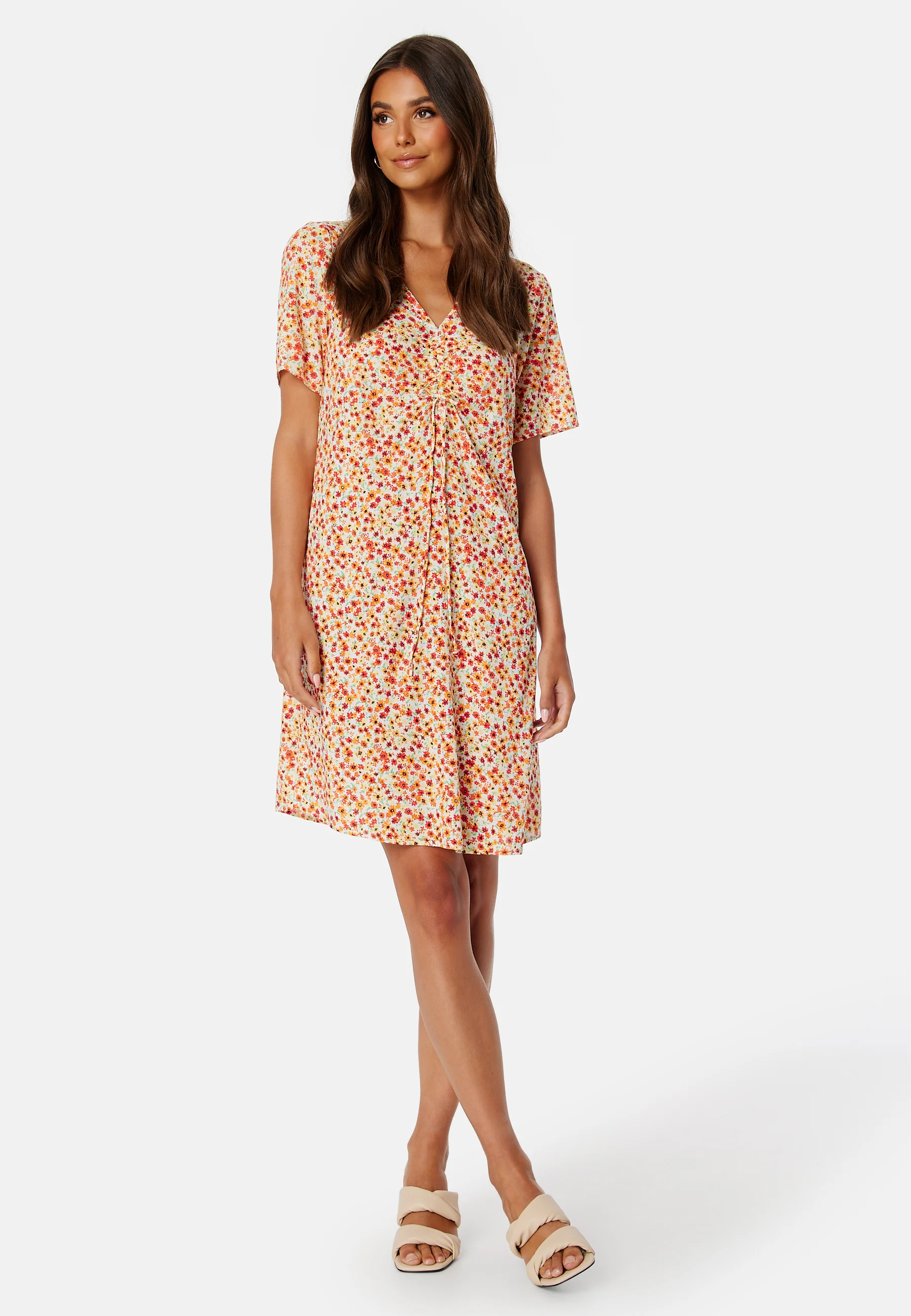 Nya SS V-Neck Short Dress - Image 2