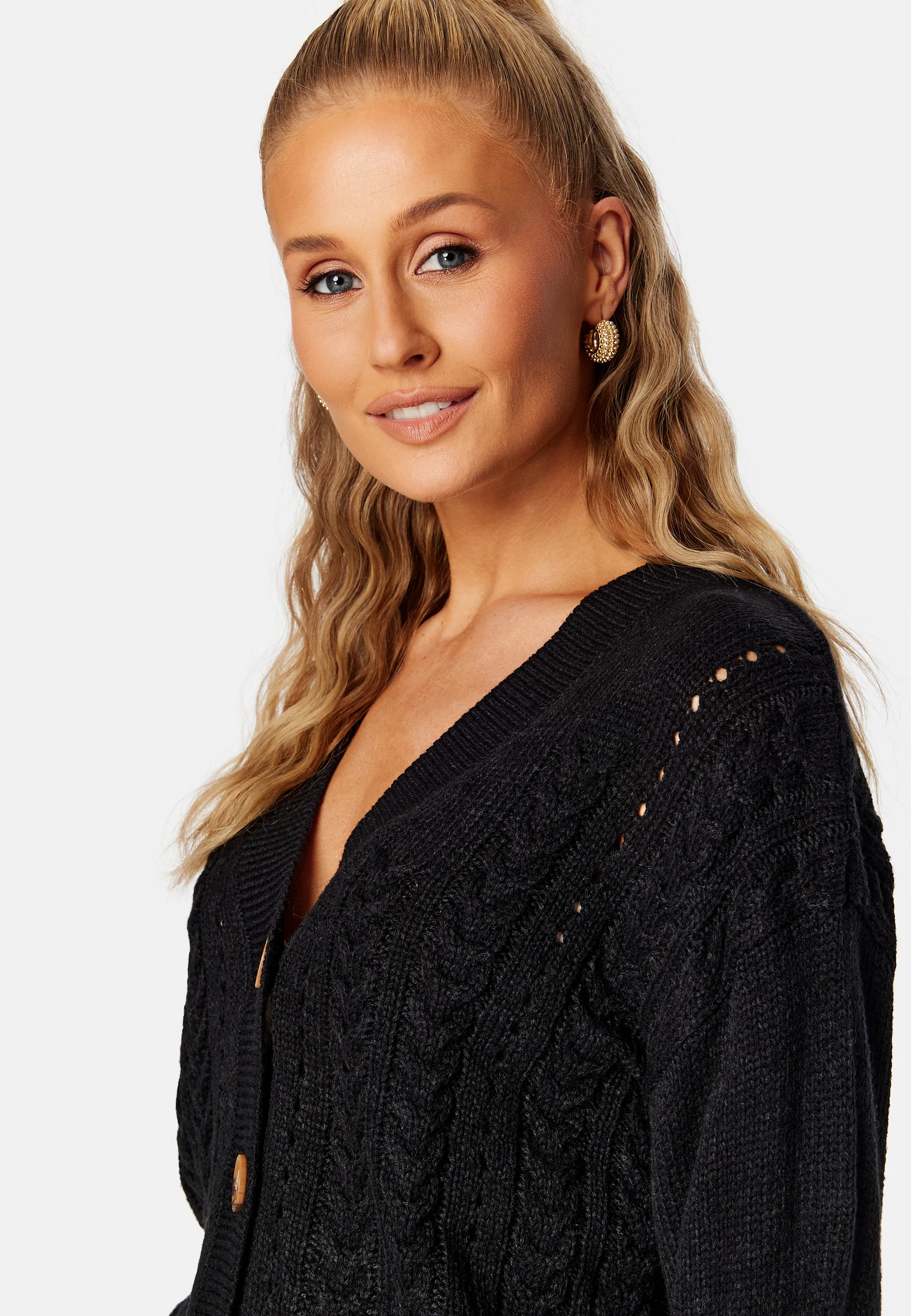 Oa L/S Cable Knit Cardigan - Image 4