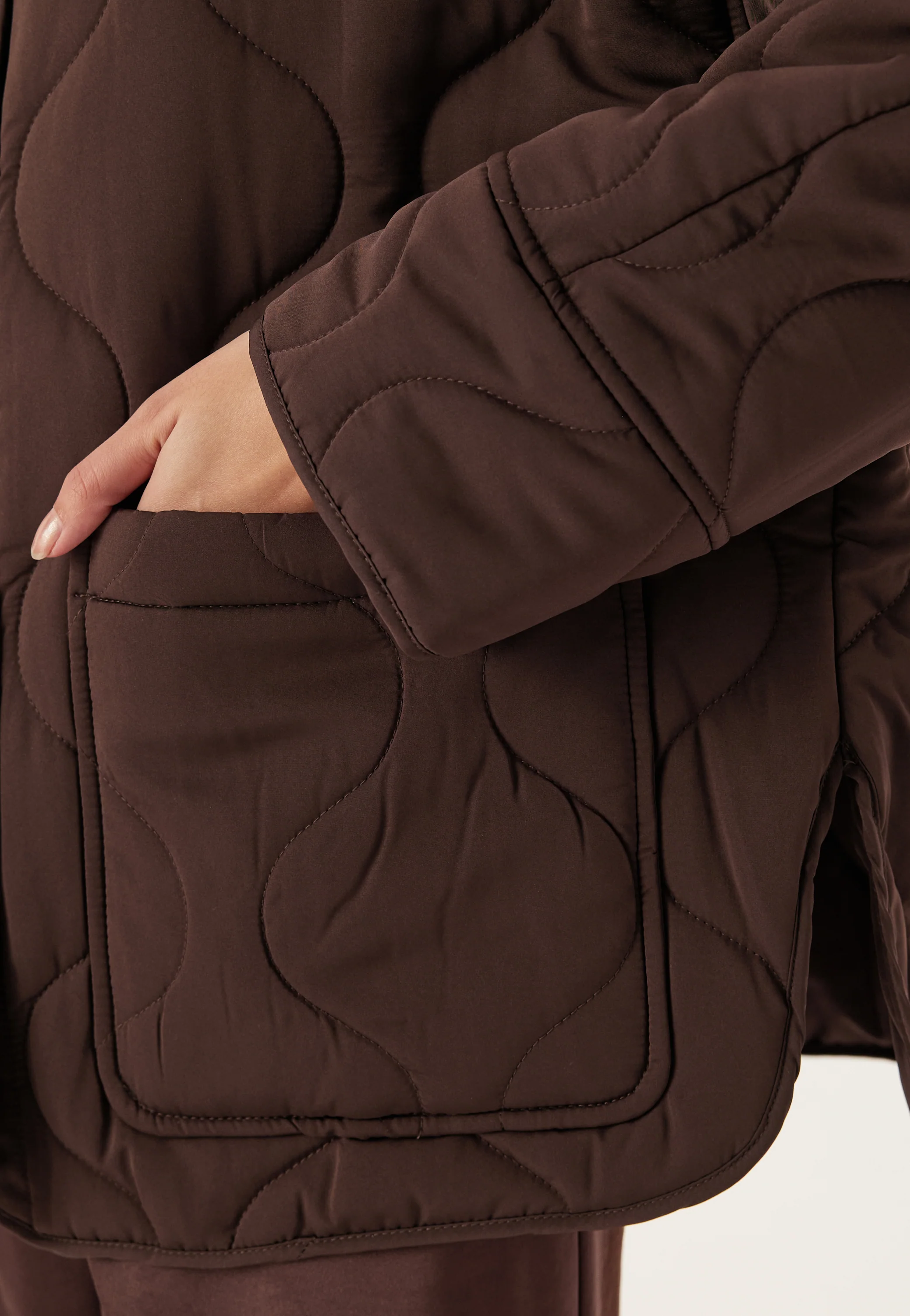 Objallie Ls Lo Quilted Jacket - Image 2