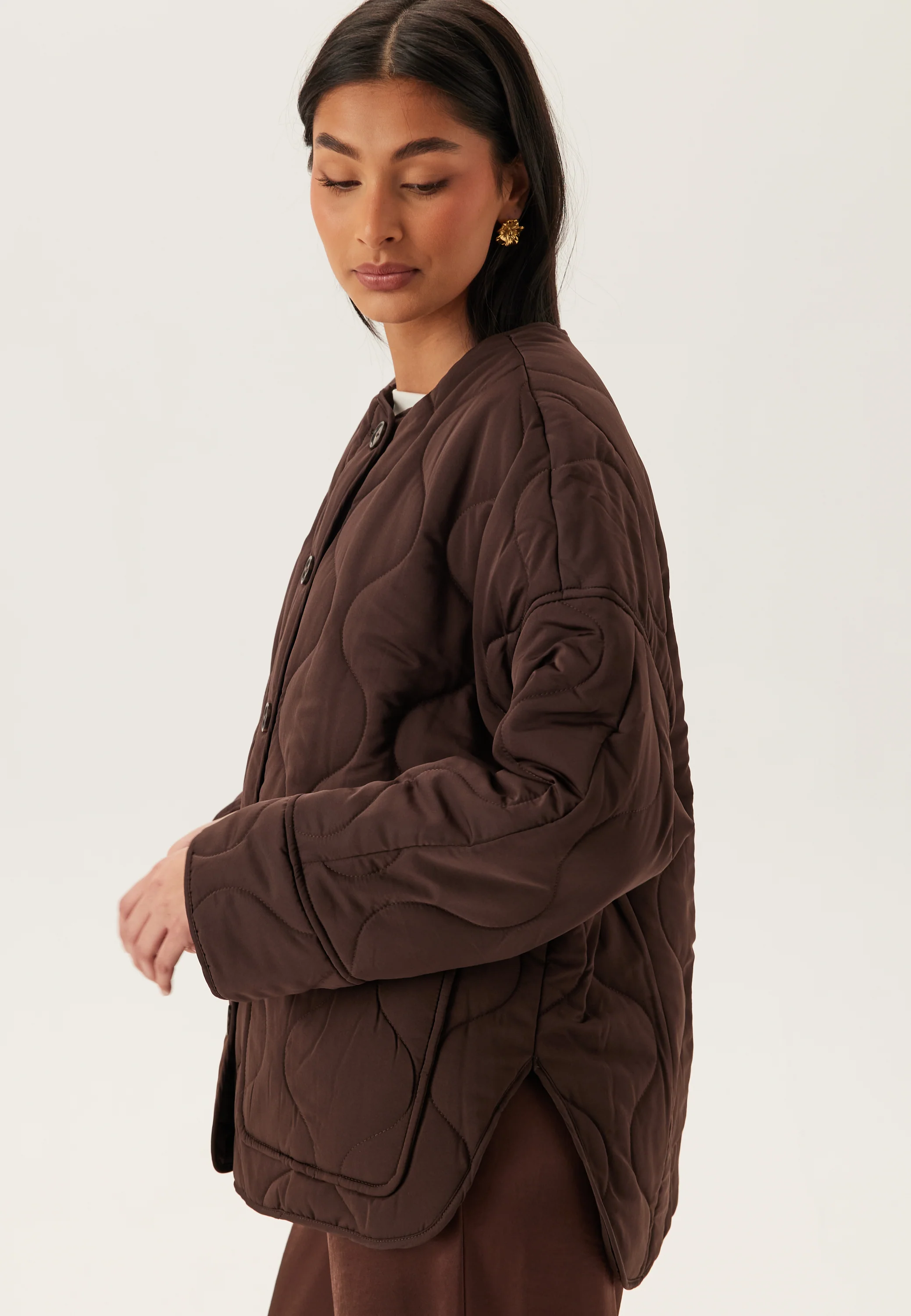 Objallie Ls Lo Quilted Jacket - Image 3