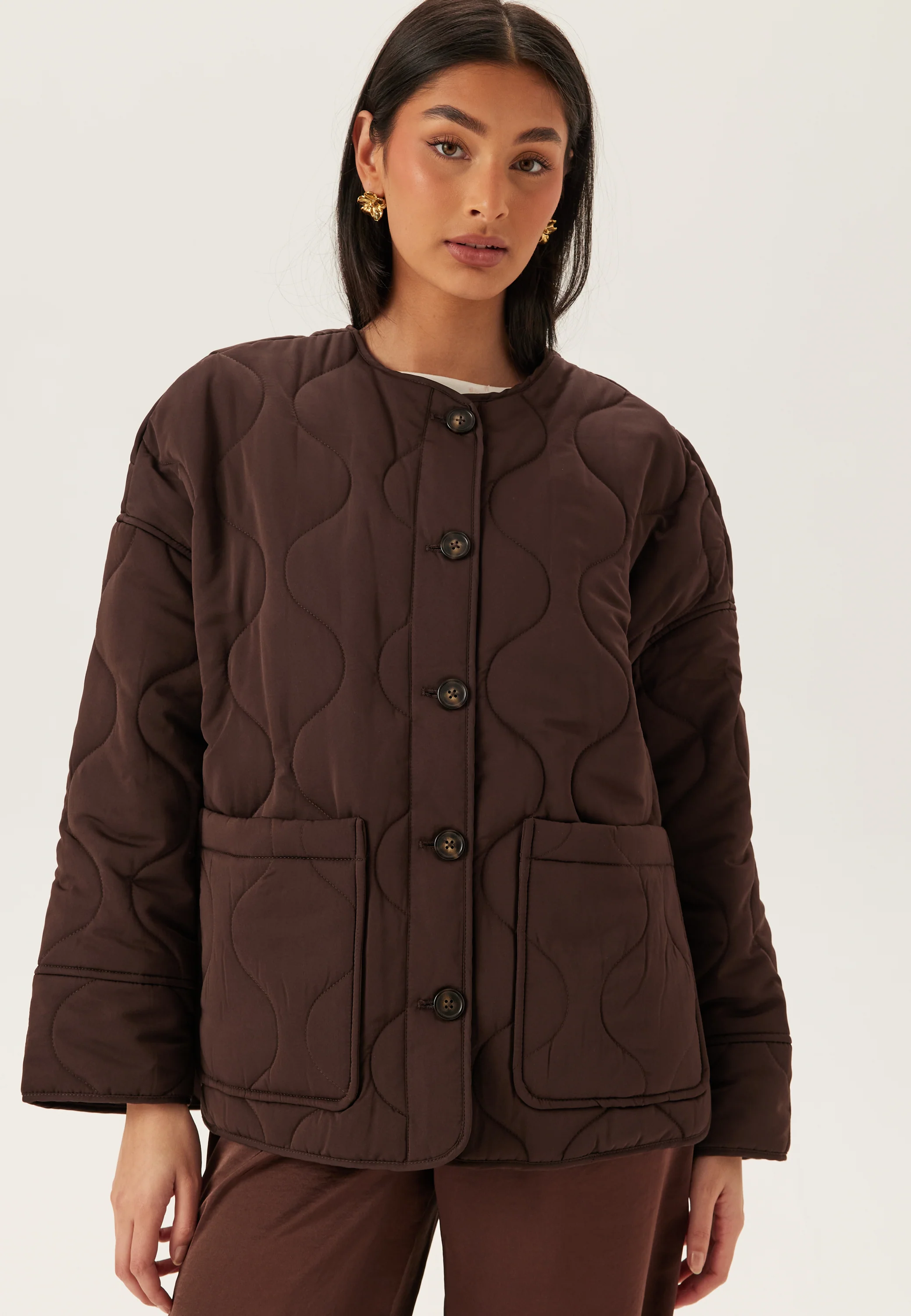 Objallie Ls Lo Quilted Jacket - Image 5